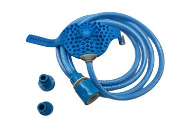 HMH Hundehandtuch Haustier Hundedusche 5tlg. Bade-Set Waschanlage Hund Zubehör Pflege, (1-St), Fellhandschuh, Brausehandschuh, Handtuch