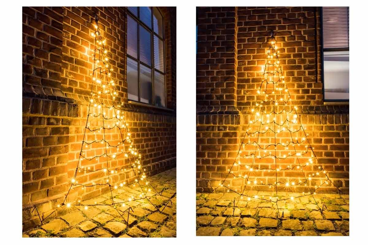 FHS LEDLichterkette »Galaxy«, 200flammig, Weihnachtsbaum für Hauswand