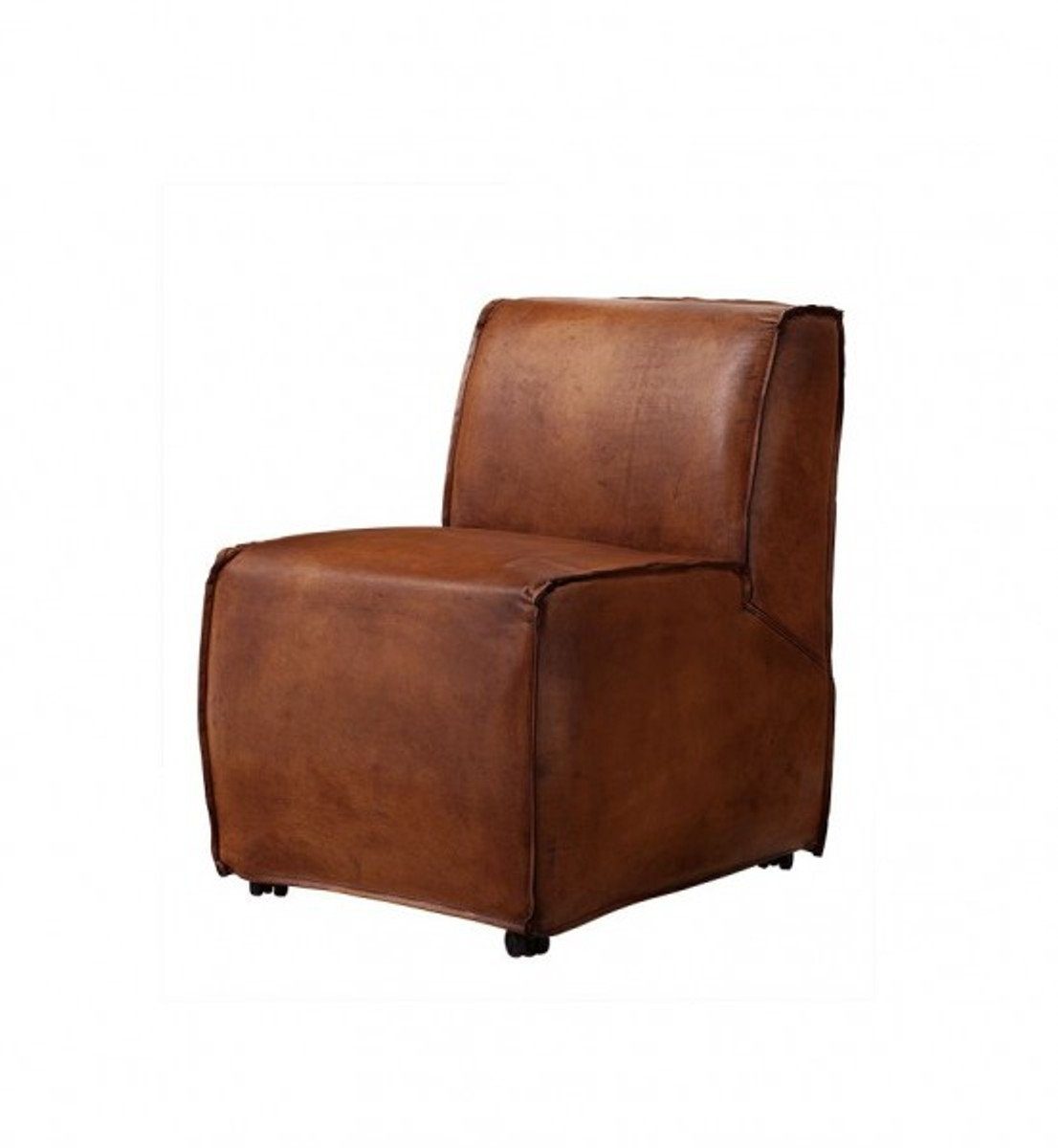 Braun Esszimmerstuhl Stuhl Luxus Casa - Esszimmer Qualität Luxus Leder Padrino