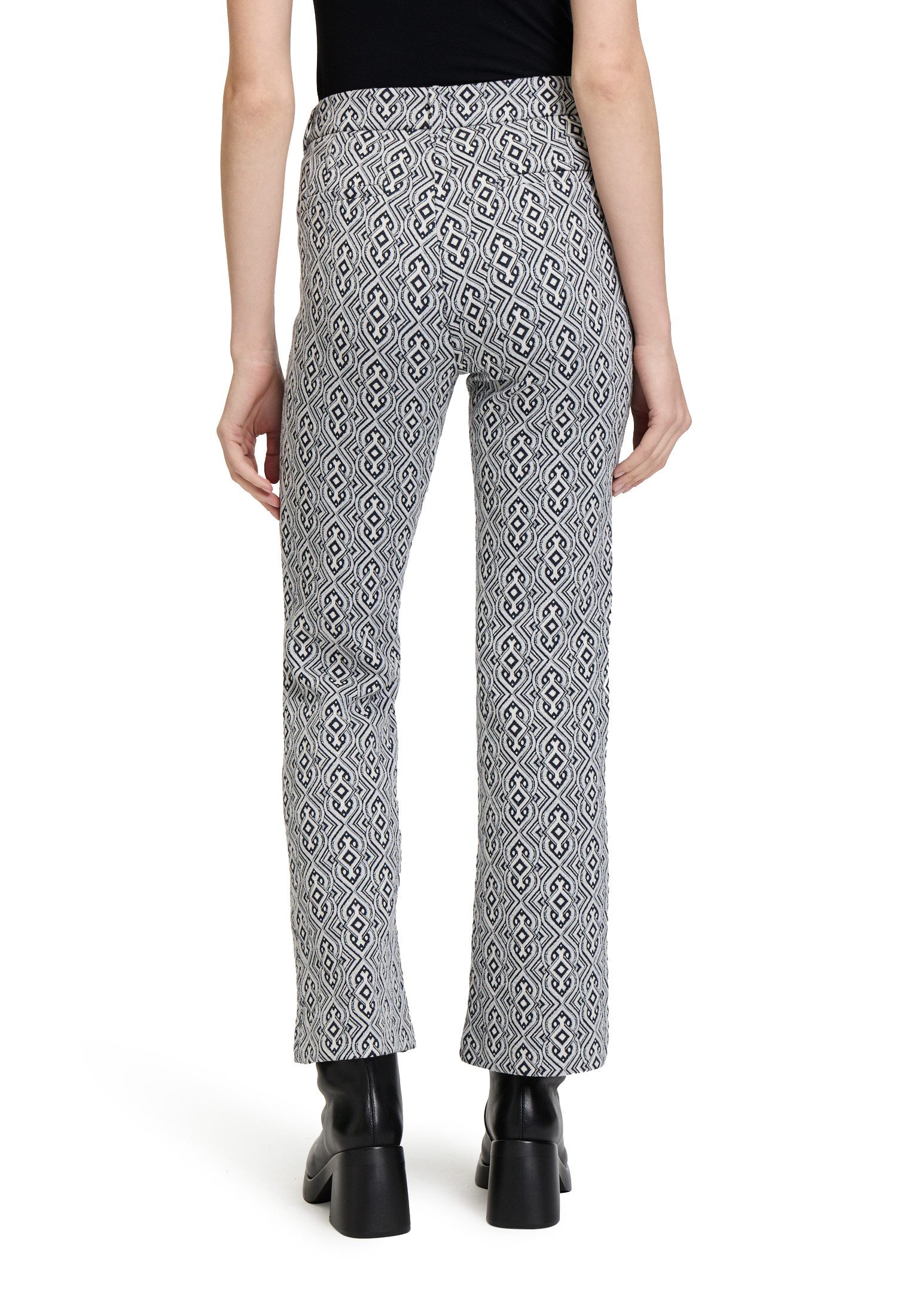 Cartoon Stretch-Hose Damen mit Jacquard Material