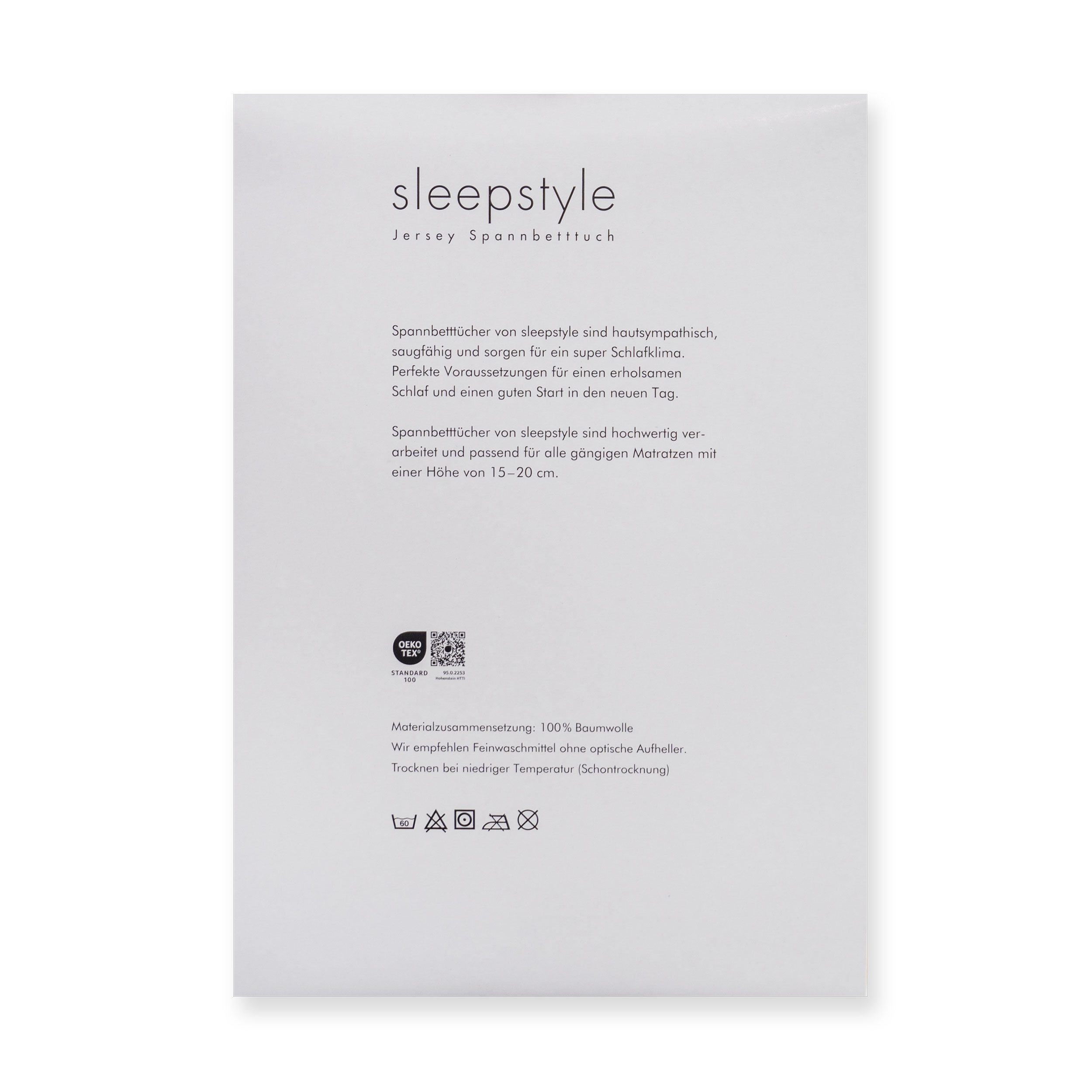 Sleepstyle Spannbettlaken SleepStyle, Jersey, Gummizug: rundum, (1 Stück), günstig online kaufen