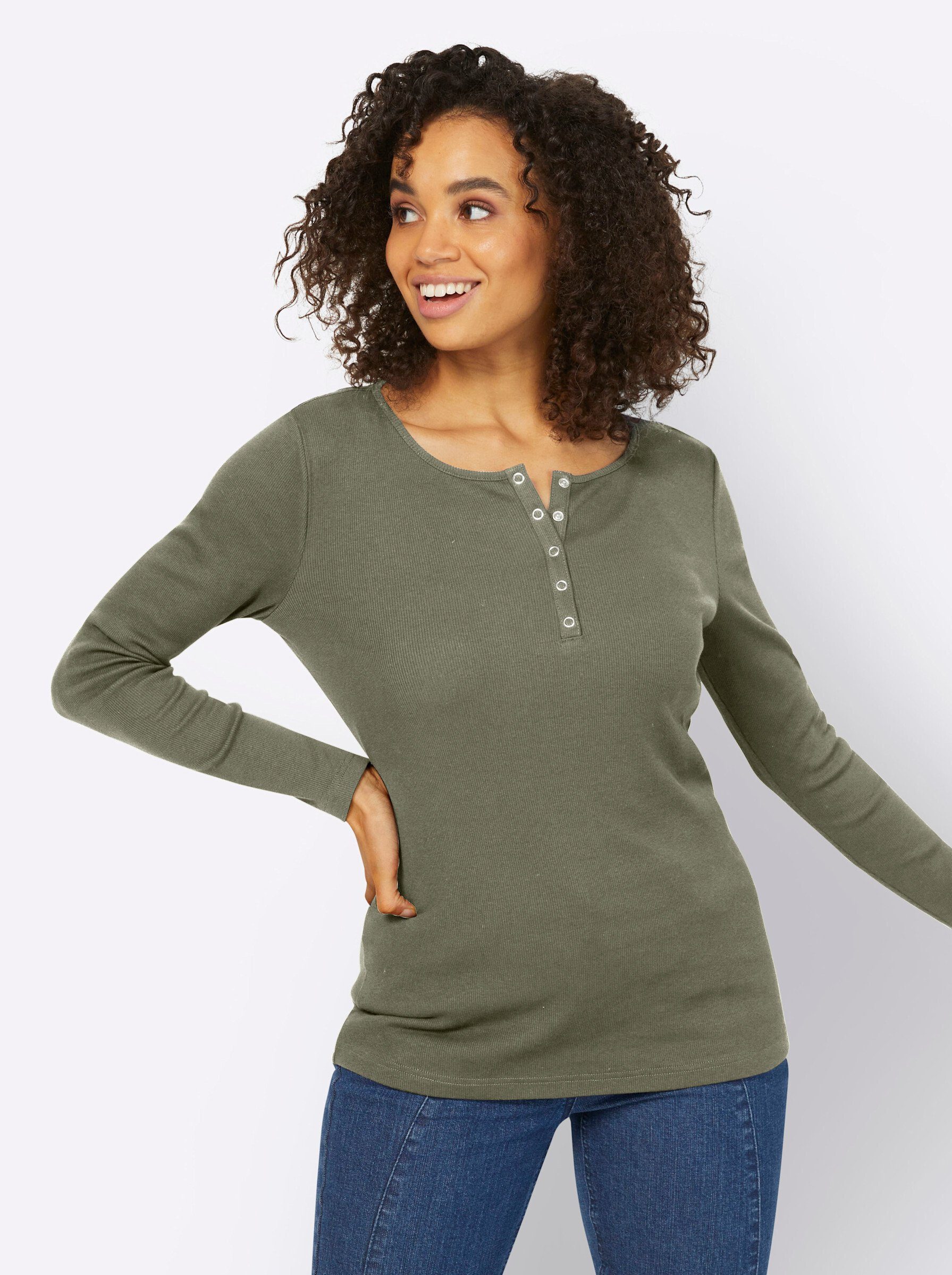 heine T-Shirt Langarmshirt . günstig online kaufen