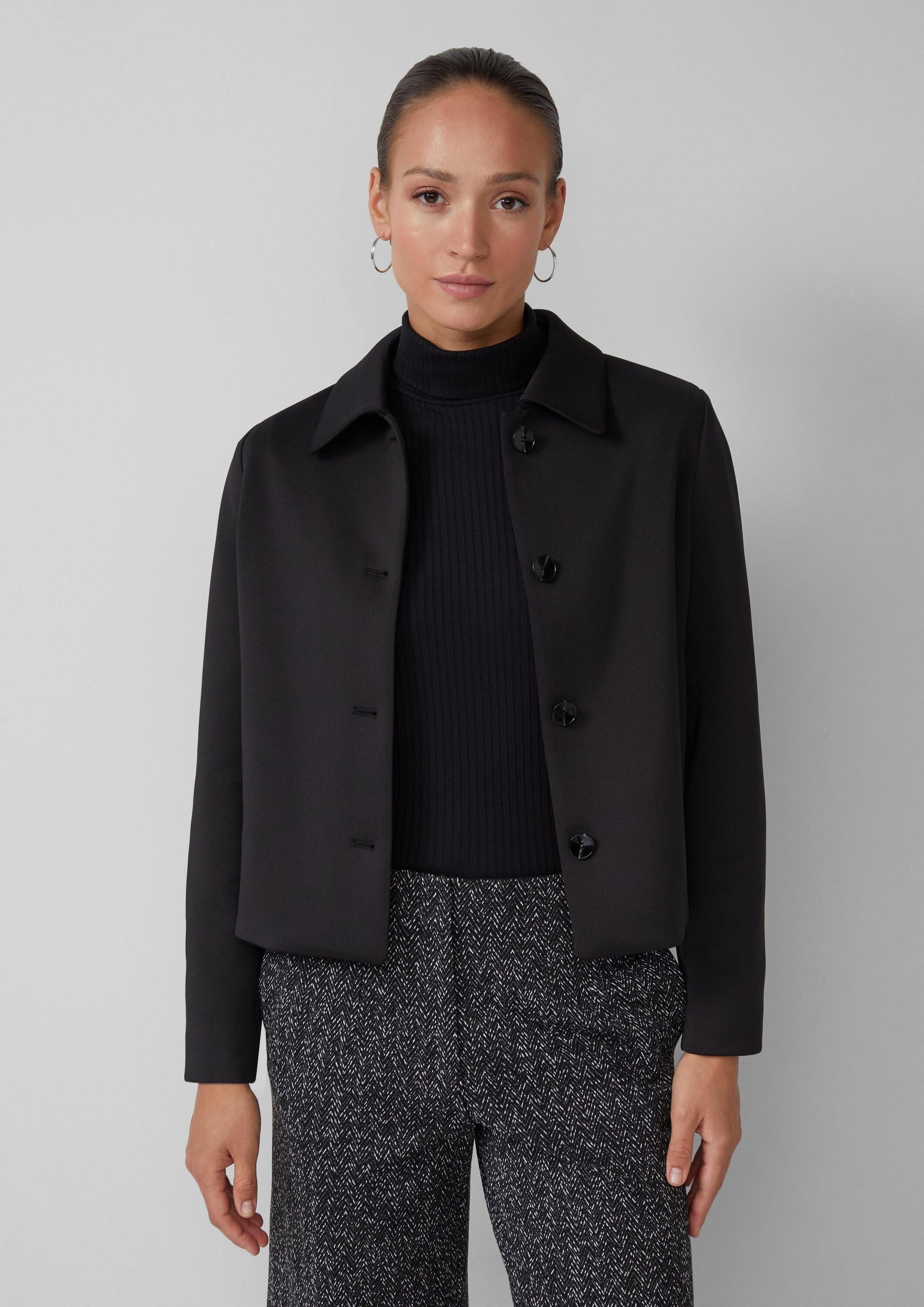 s.Oliver Funktionsjacke Indoor-Jacke Scuba-Jacke mit Eingrifftaschen günstig online kaufen