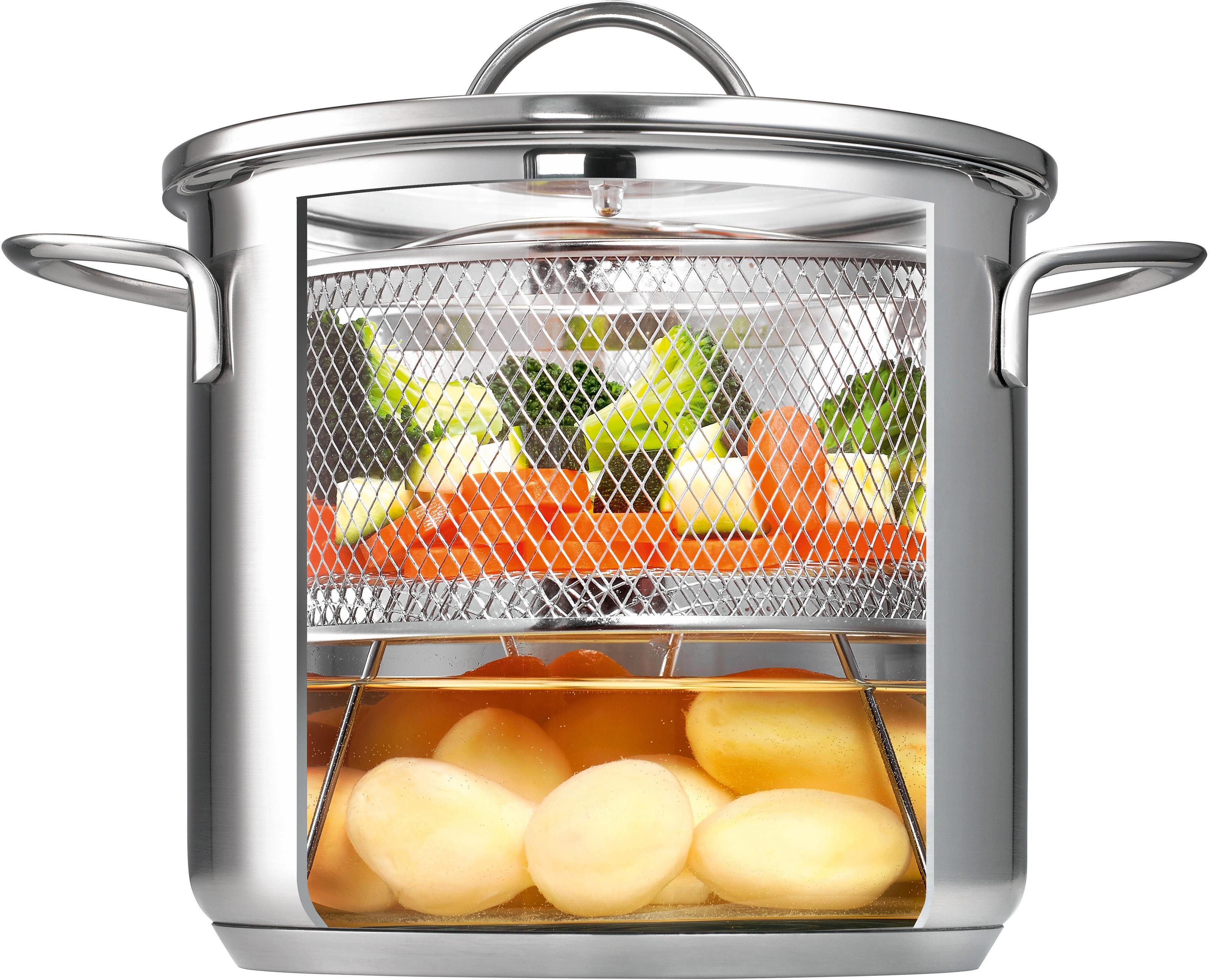 SCHULTE-UFER Kochtopf Little Lilly, Edelstahl 18/10 (1-tlg), Ø 18 cm, Induktion