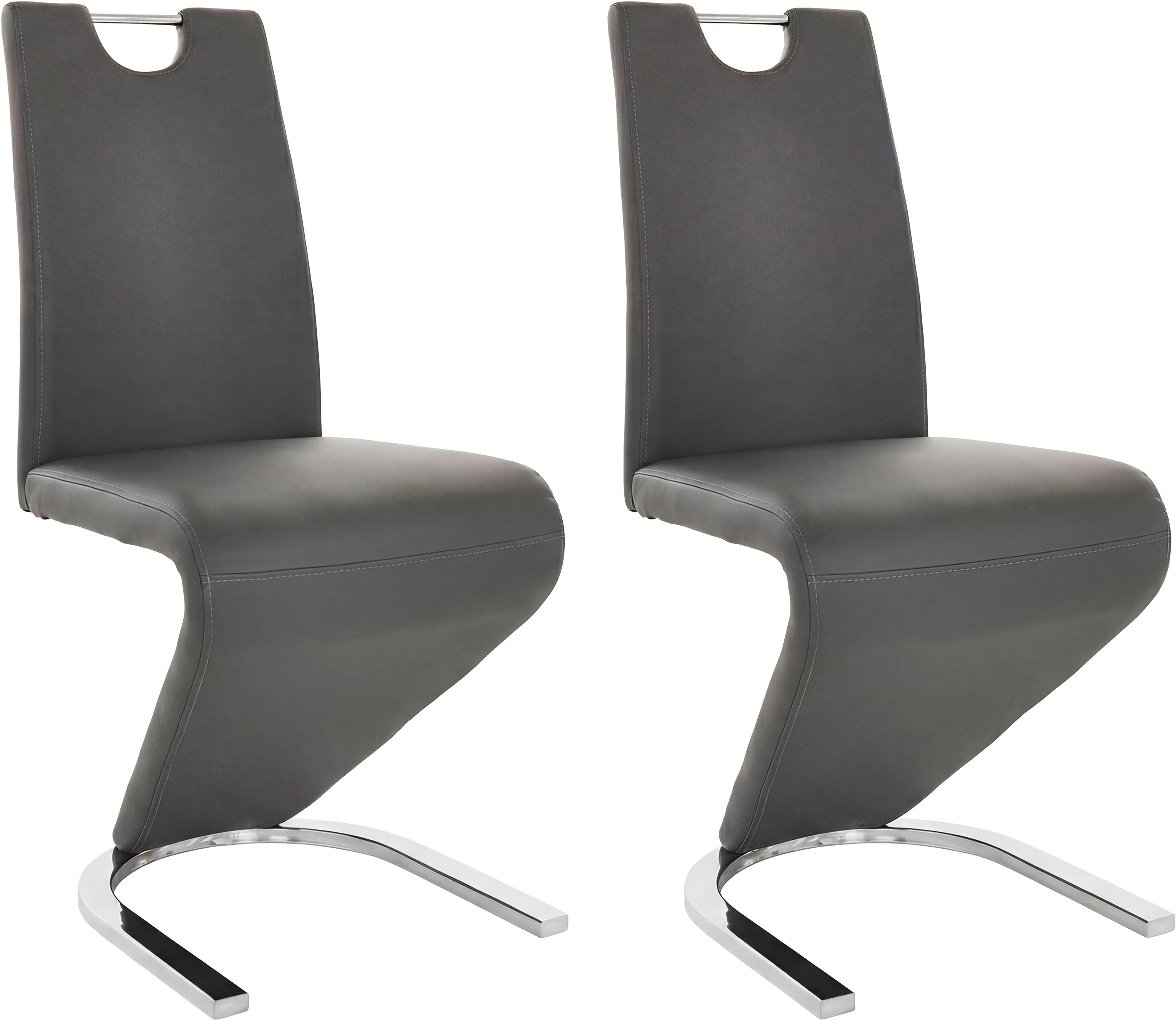 Home affaire Esszimmerstuhl Monza (Set, 2 St), Bezug in Kunstleder, Rückenl günstig online kaufen