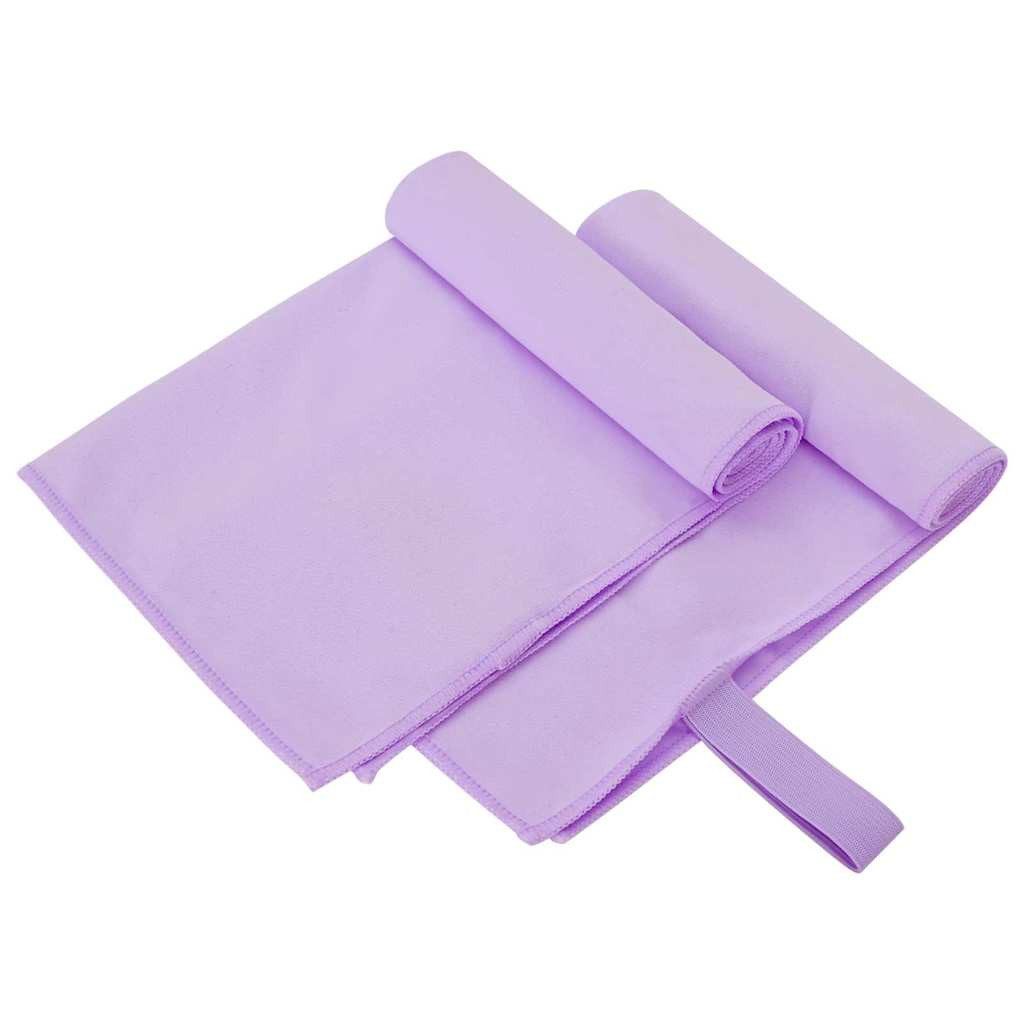 vidaXL Handtuch Sporthandtücher 2 pcs Lila 50 x 30 cm Polyester und Polyami günstig online kaufen