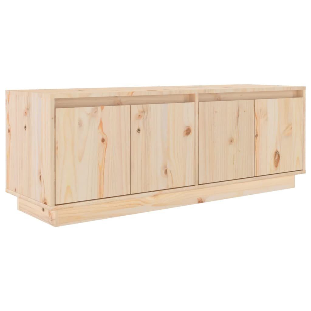 TV-Schrank Massivholz Kiefer 110x34x40 cm furnicato