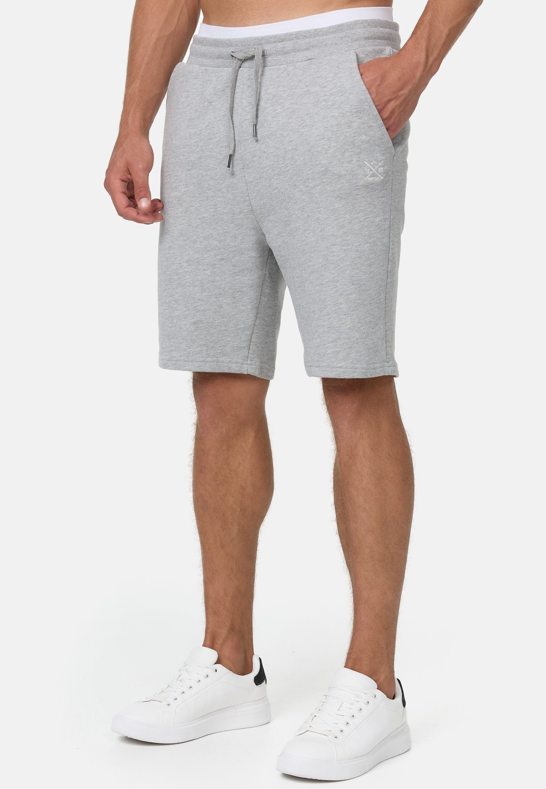 Mix Sweatshorts Eckerd Lt Grey Indicode