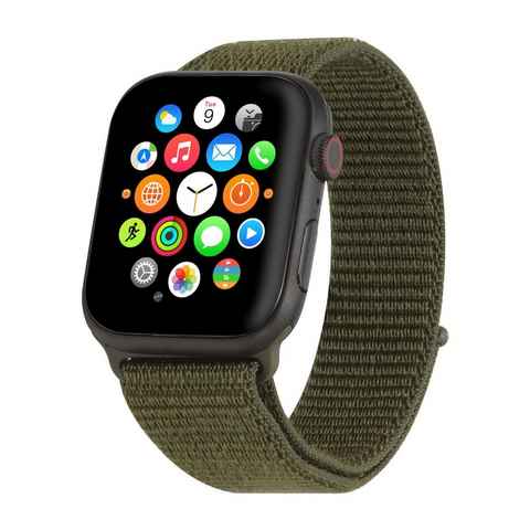 CoolGadget Smartwatch-Armband Fitnessarmband aus Nylon, für Apple Watch 1 / 2 / 3 / 4 / 5 / 6 / 7 / 8 / 9 / SE 38 40 41 mm