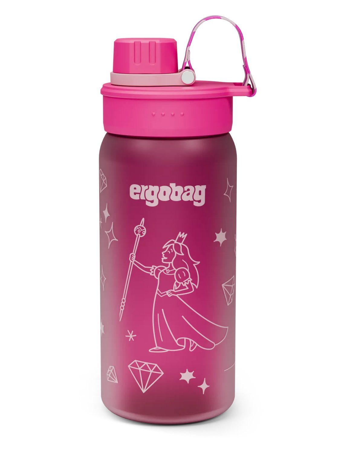 ergobag Trinkflasche Trinkflasche, auslaufsicher und kohlensäuregeeignet