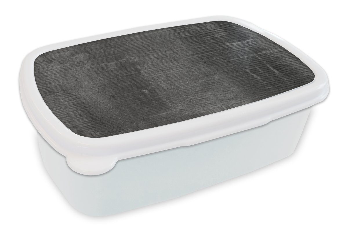 MuchoWow Lunchbox Beton - Grau - Wand - Muster, Kunststoff, (2-tlg), Brotbox für Kinder und Erwachsene, Brotdose, für Jungs und Mädchen weiß | Lunchboxen
