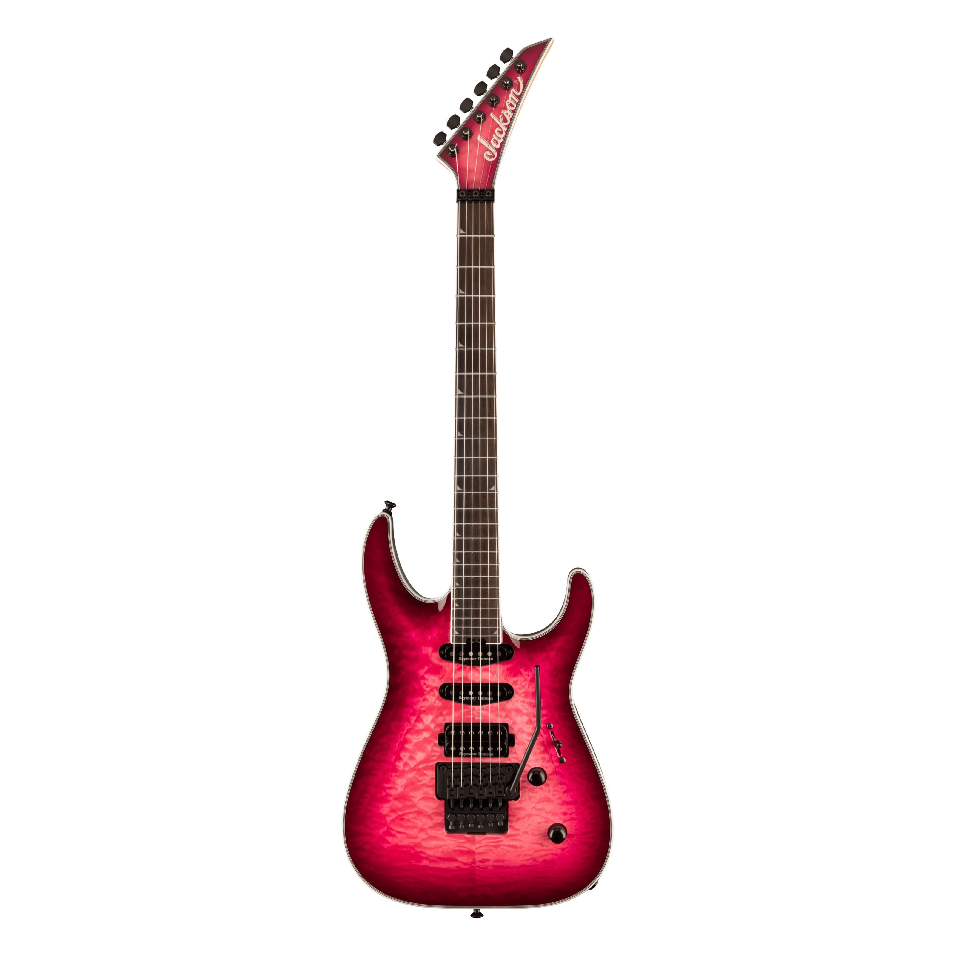 Jackson E-Gitarre, E-Gitarren, Andere Modelle, Pro Plus Series Soloist SLA3Q Fuchsia Burst - E-Gitarre