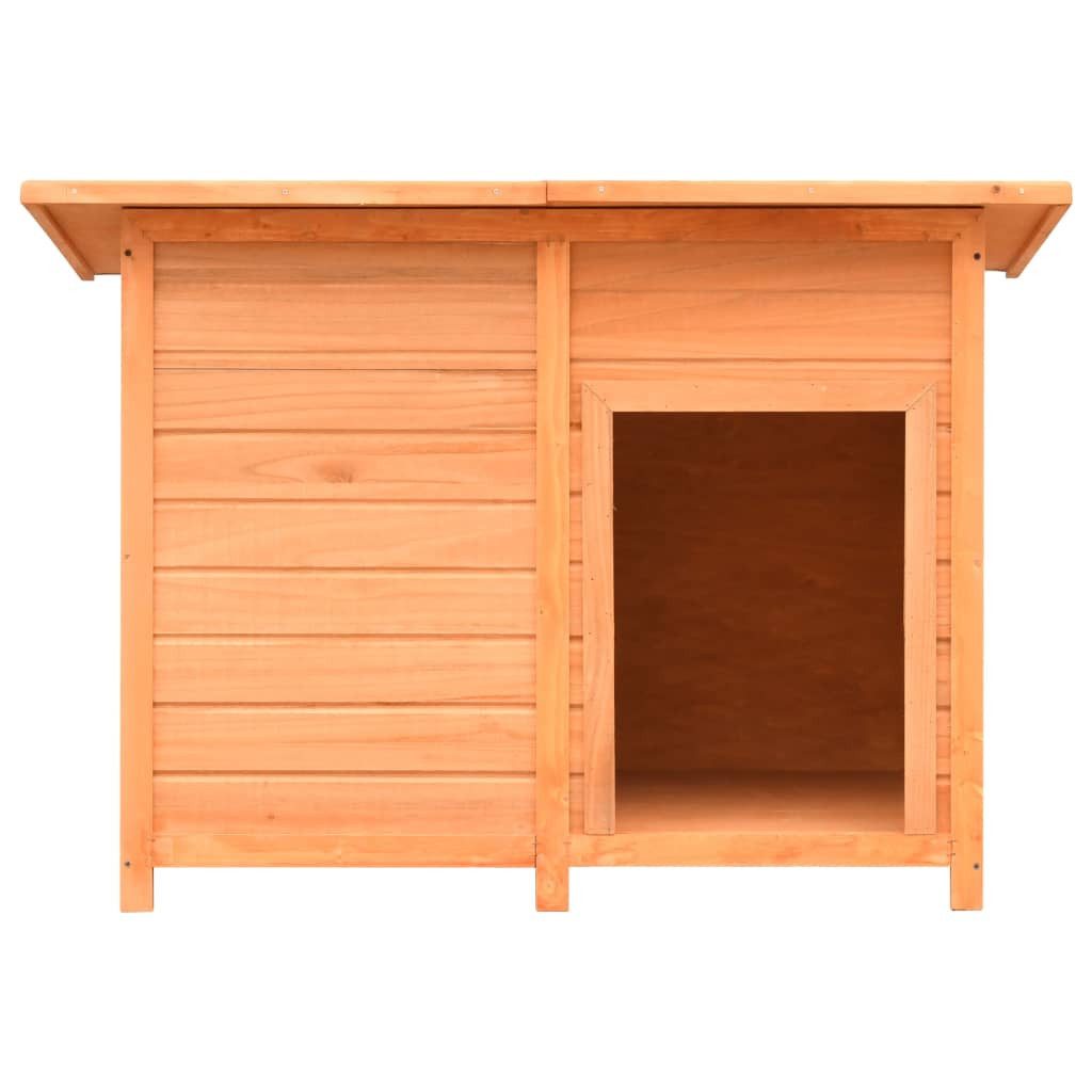 vidaXL Hundezwinger Hundehütte Kiefernholz Tannenholz 120x77x86 cm