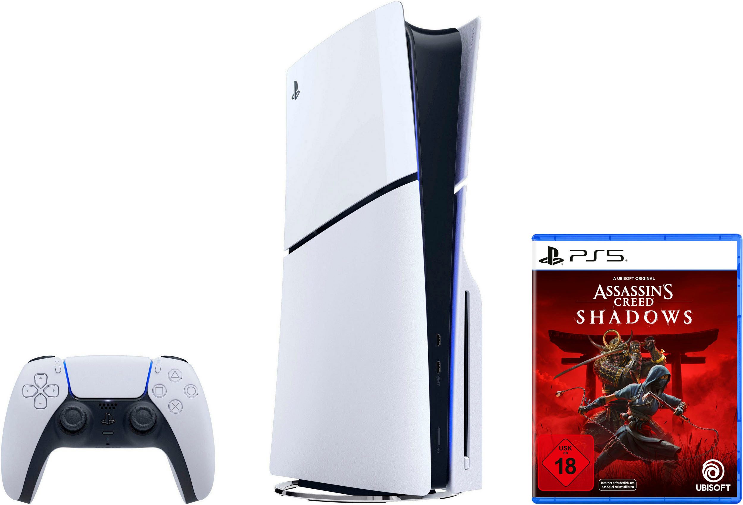 PlayStation 5 Disk Edition (Slim) + Assassin's Creed Shadows