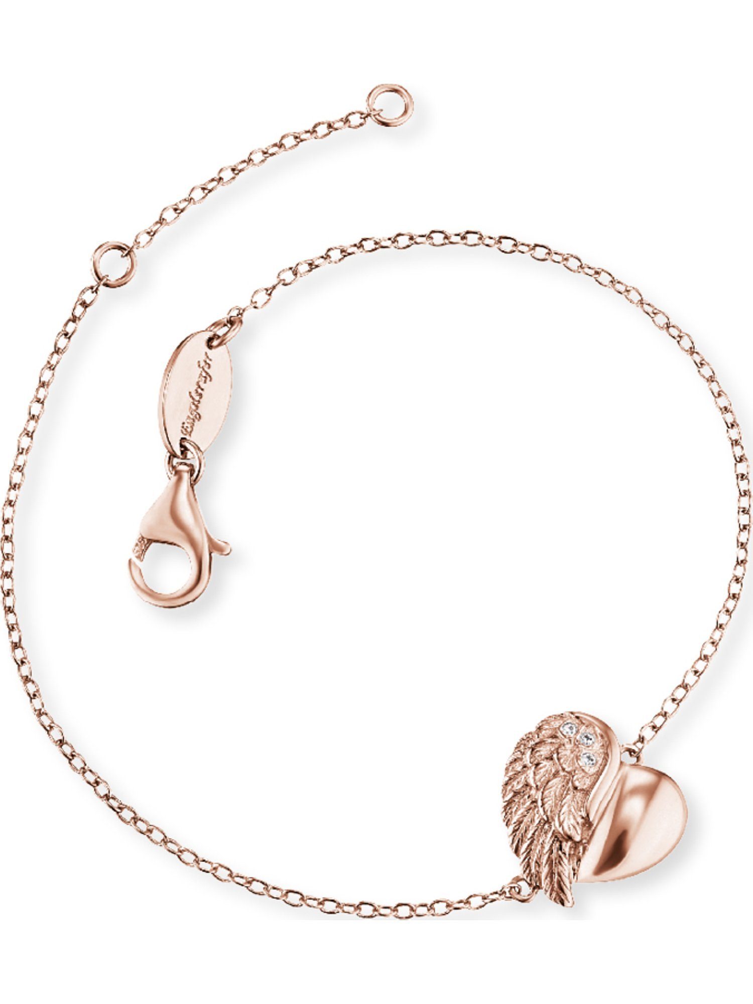Silberarmband Engelsrufer Damen-Armband 925er Silber 3 Zirkonia