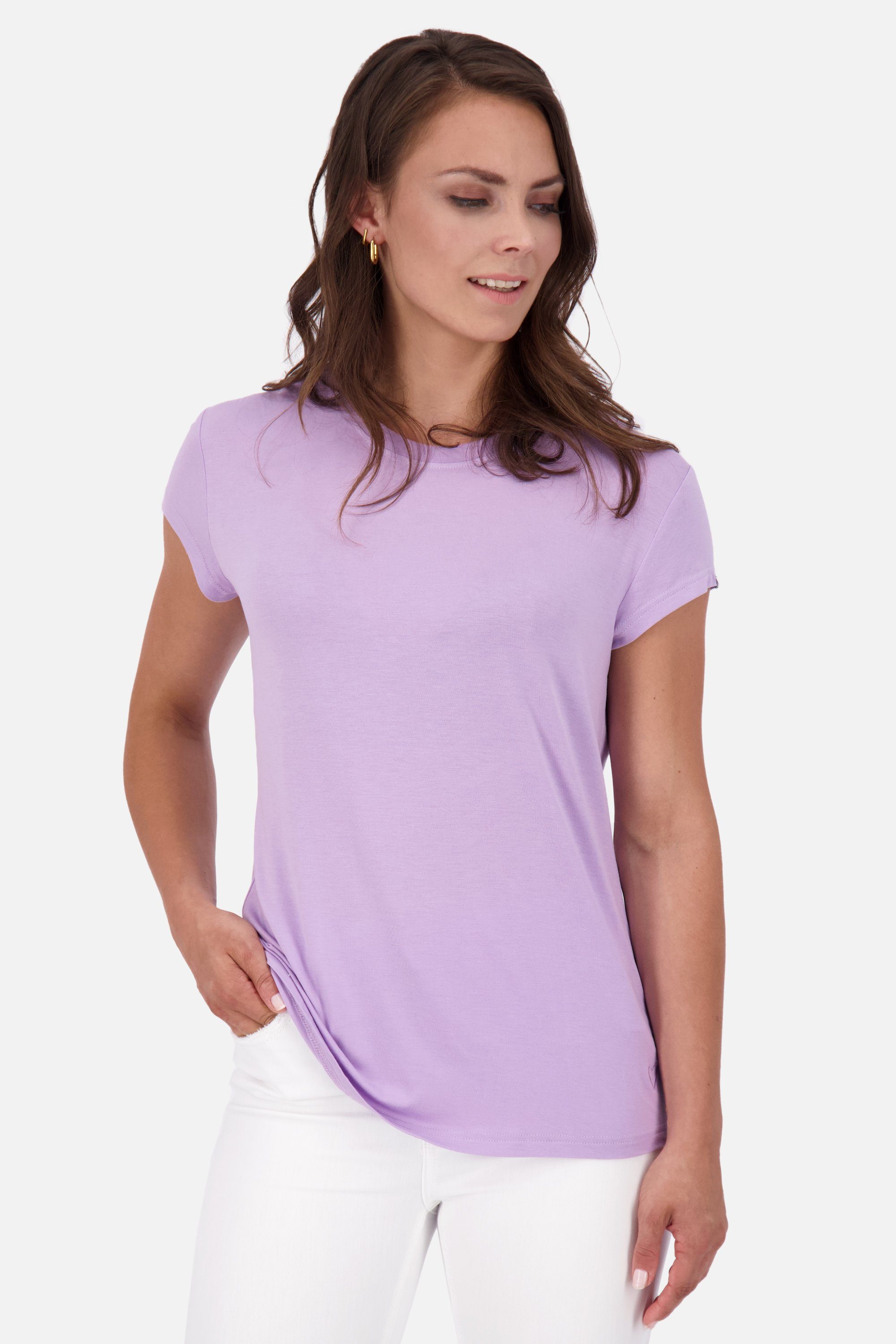 Kickin Shirt MimmyAK Rundhalsshirt Damen A Alife digital lavender Kurzarmshirt, & Shirt