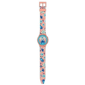 Sarcia.eu Digitaluhr Stitch Disney lachsfarbene Uhr für Mädchen, Digitaluhr