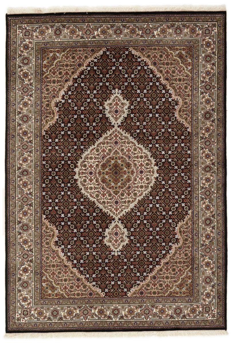 Orientteppich Indo Täbriz 144x205 Handgeknüpfter Orientteppich, Nain Trading, rechteckig, Höhe: 12 mm