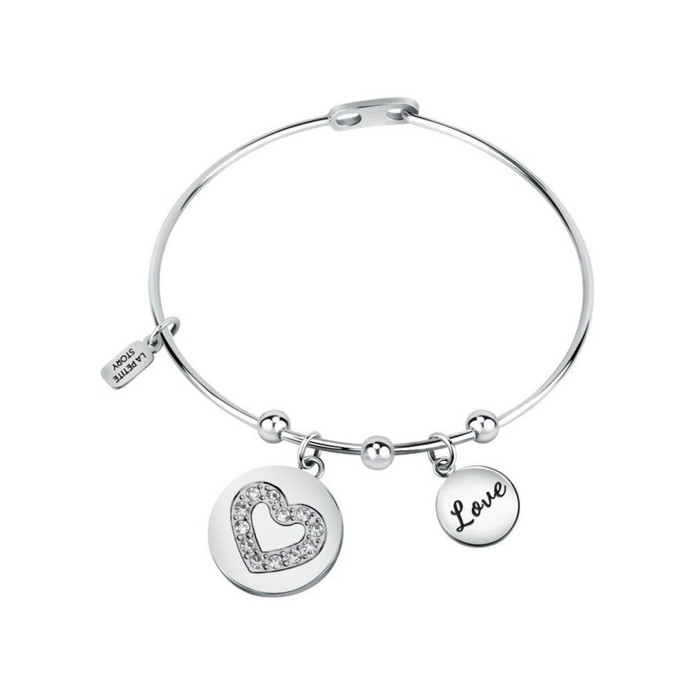 Armband Pevný ocelový náramek s pøívìsky Love LPS05ASD50