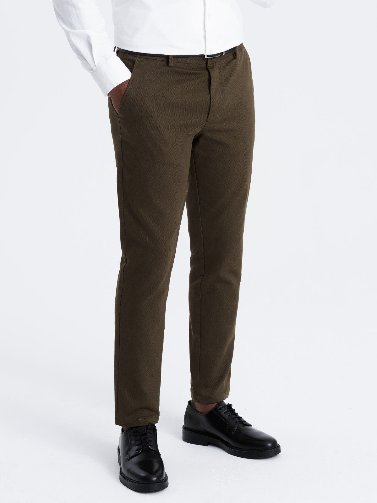 Chinohose SLIM FIT Herren Chino-Hose mit feiner Struktur