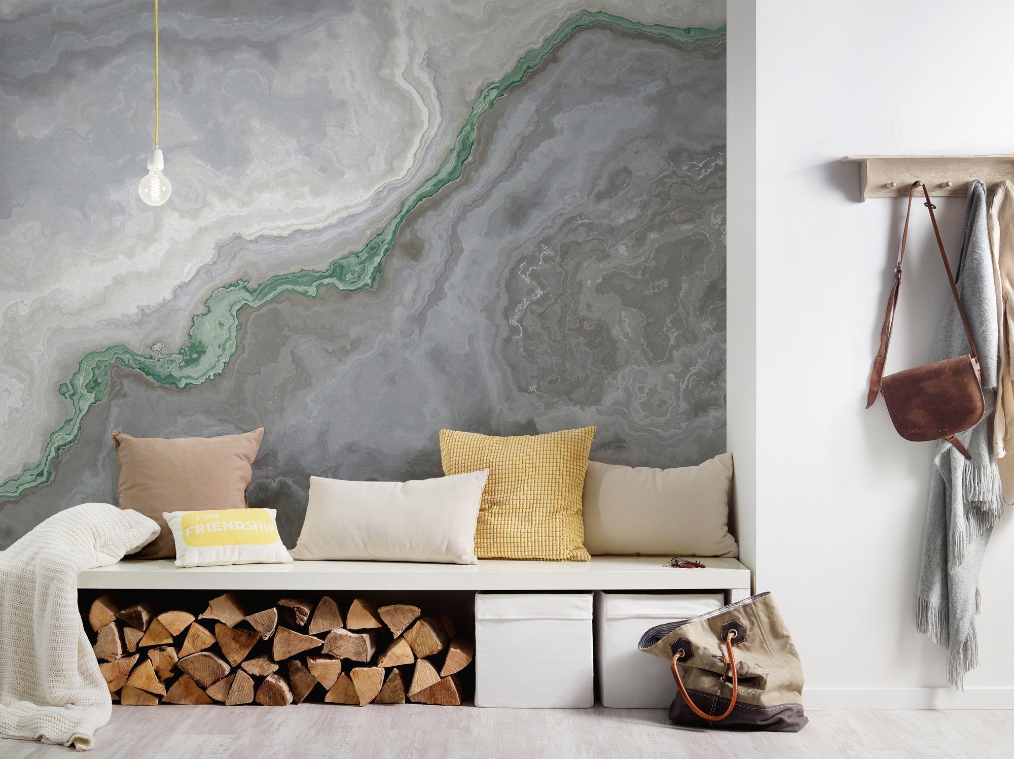 Architects Paper Fototapete Atelier 47 Marble Artwork 1, glatt, Farbverlauf, (5 St), Vlies, Wand, Schräge, Decke