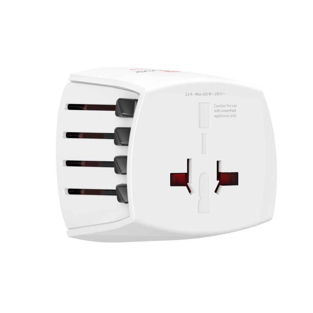 Weltreiseadapter, 2-polig, weltweit einsetzbar Reiseadapter