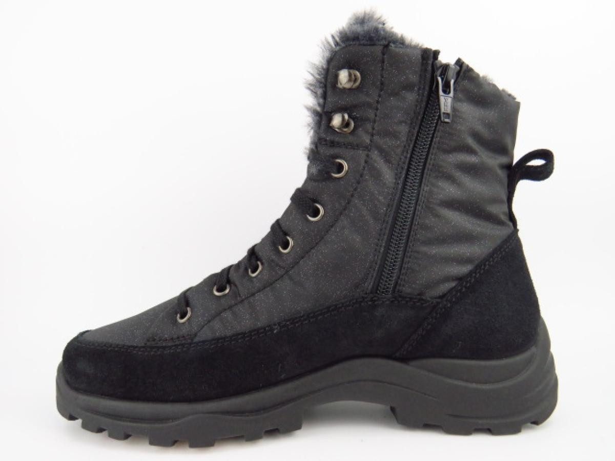 Rohde Velour/Glitter schw. H Winterstiefel
