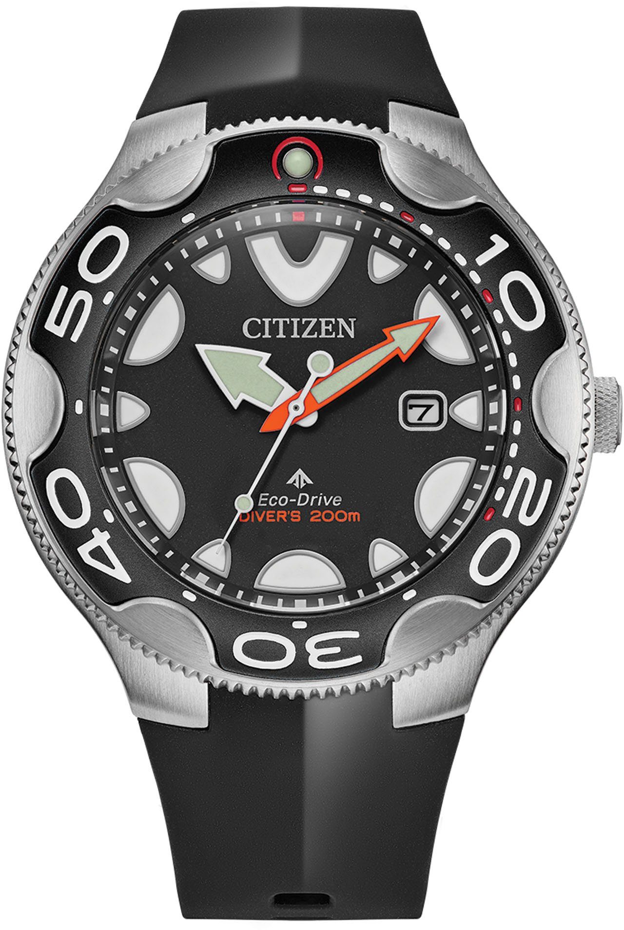 Citizen Taucheruhr Promaster Eco-Drive Diver "Orca", BN0230-04E, Armbanduhr, Herrenuhr, Solar, bis 20 bar wasserdicht, Datum