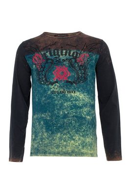 Cipo & Baxx Langarmshirt mit Edelsteinprint