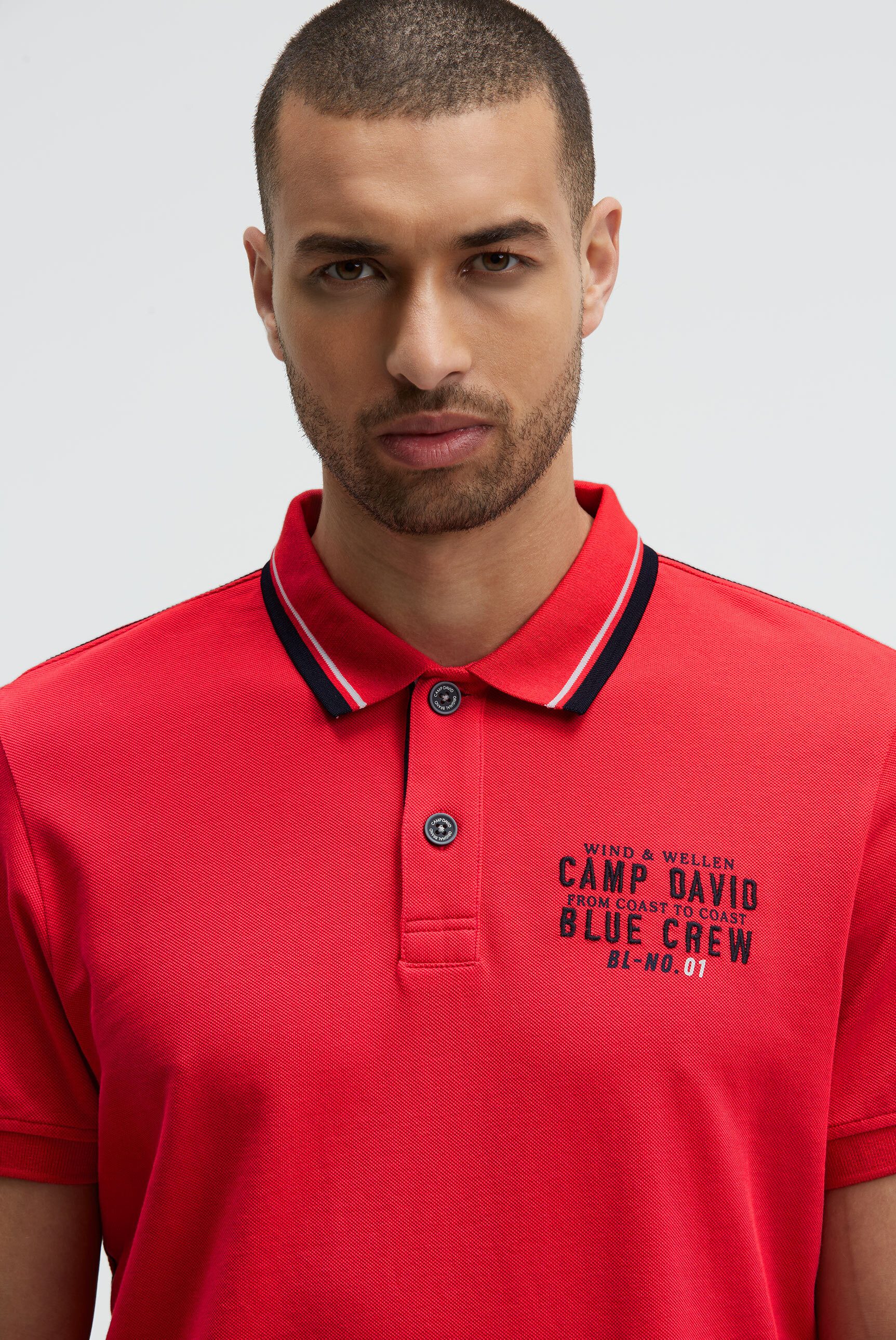 CAMP DAVID Poloshirt aus Baumwolle