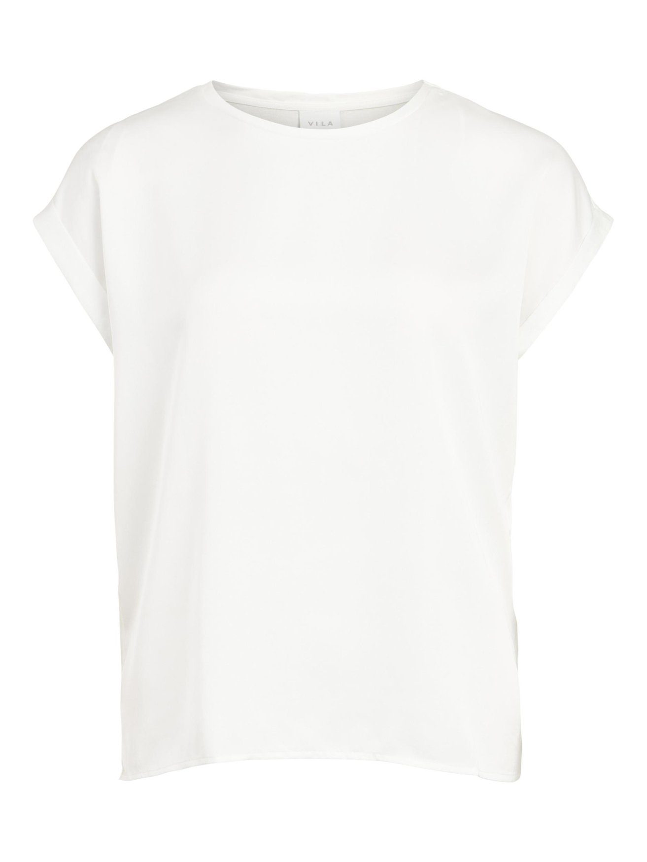 Vila T-Shirt Satin Blusen Kurzarm Basic günstig online kaufen