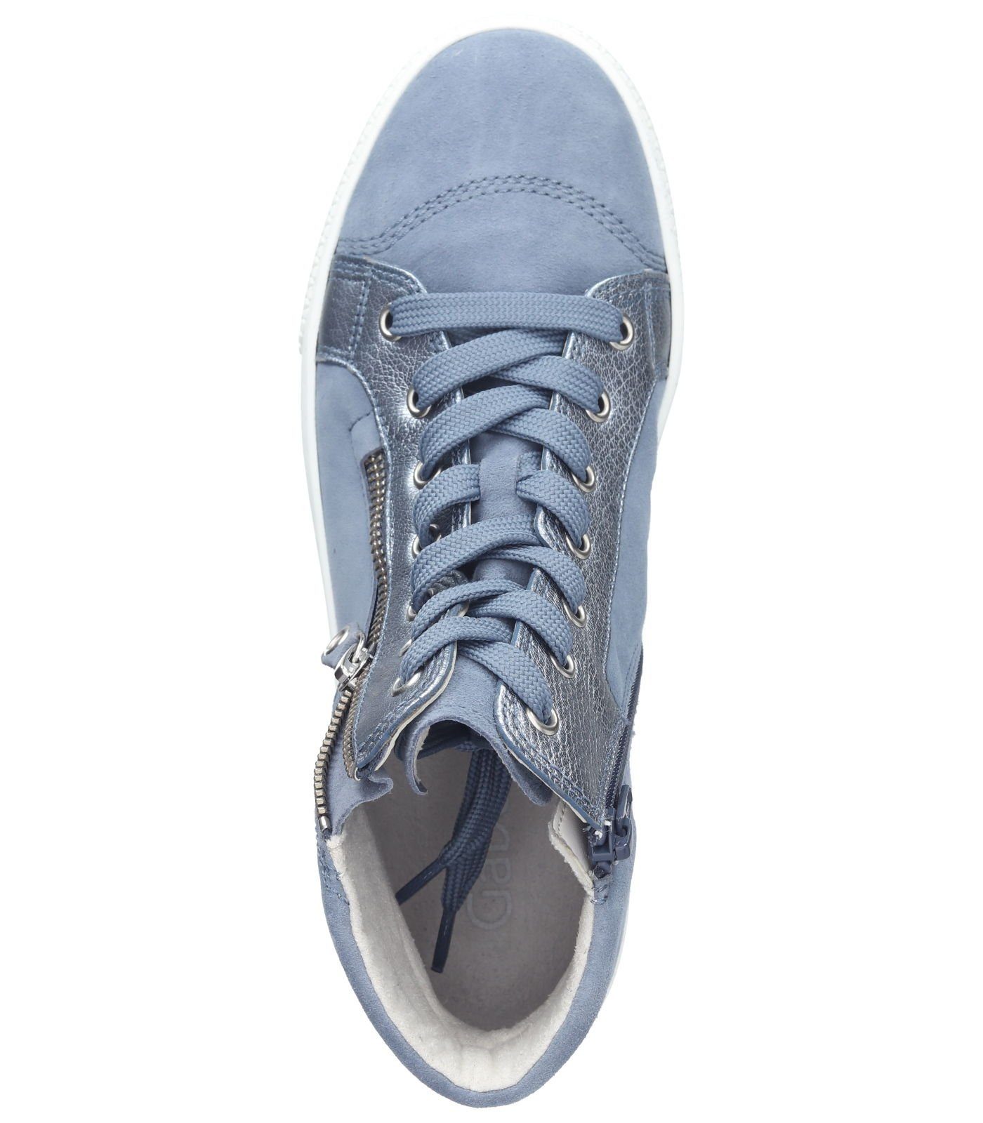 Sneaker Leder Sneaker / 16) Blau (nautic Gabor