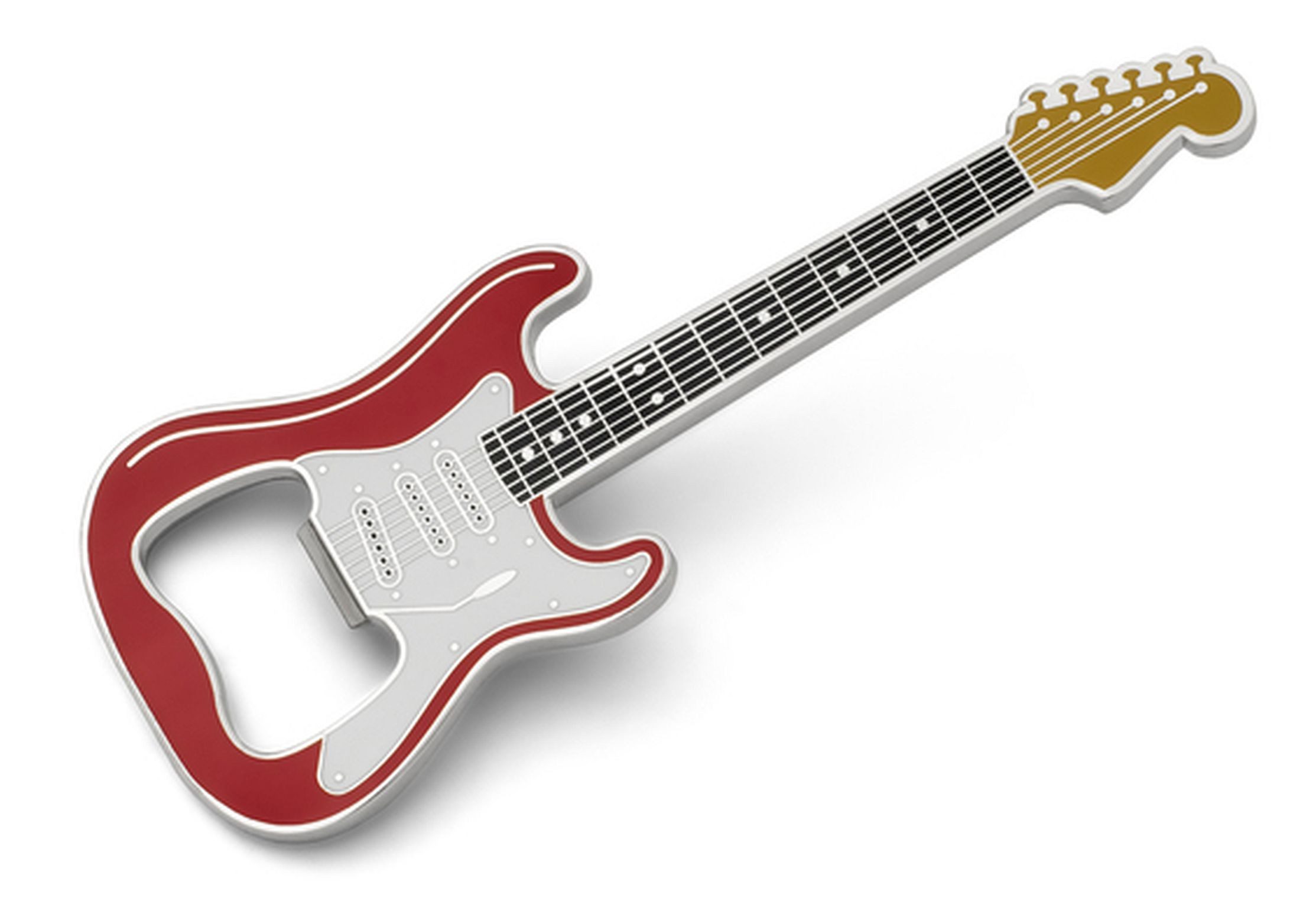 Rockbites Dosenöffner Rockbites - Flaschenöffner "Guitar Classic Rot" Gitarre mit Magnet