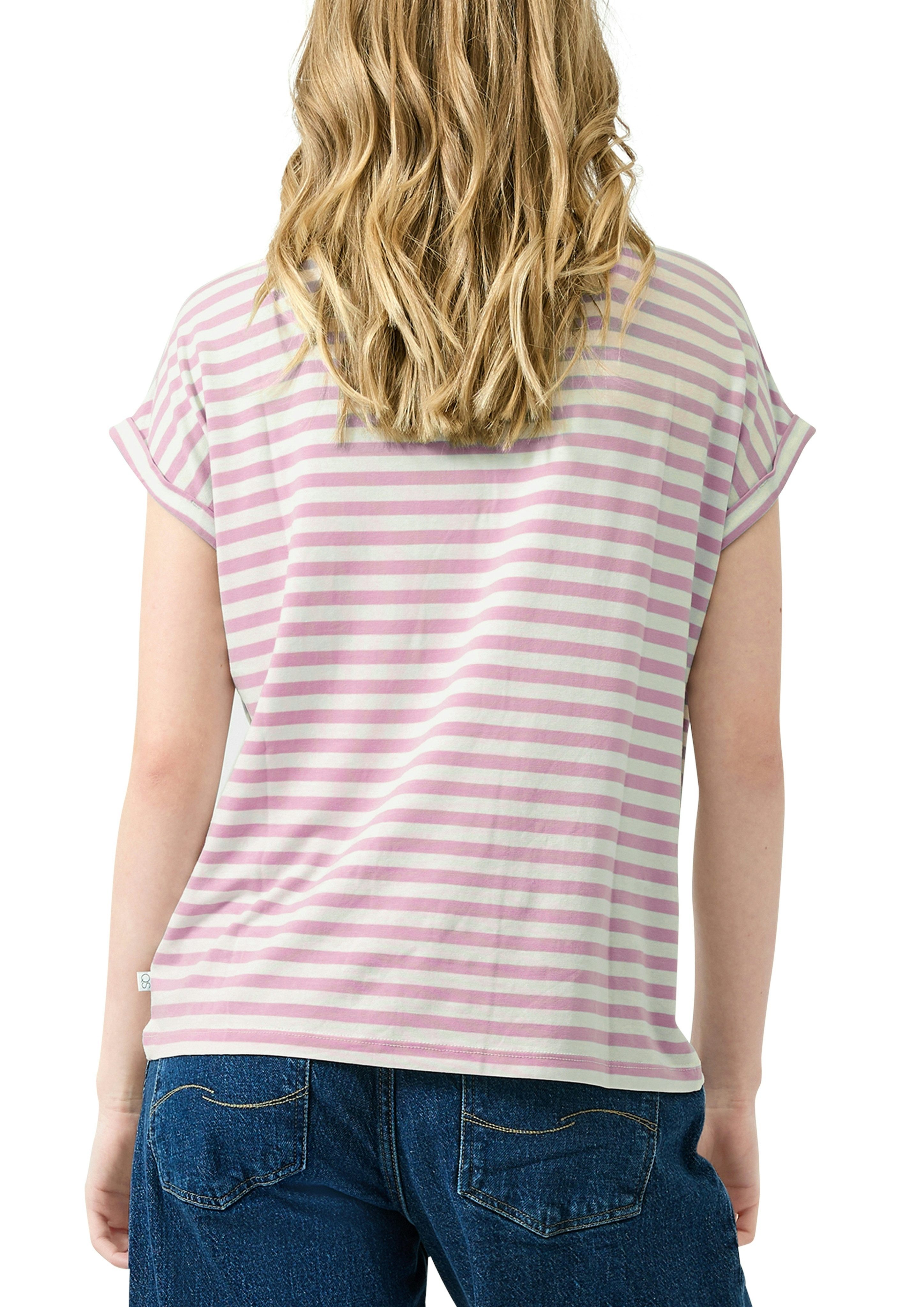 QS Kurzarmshirt im Streifen-Design – Bild 2 von 4