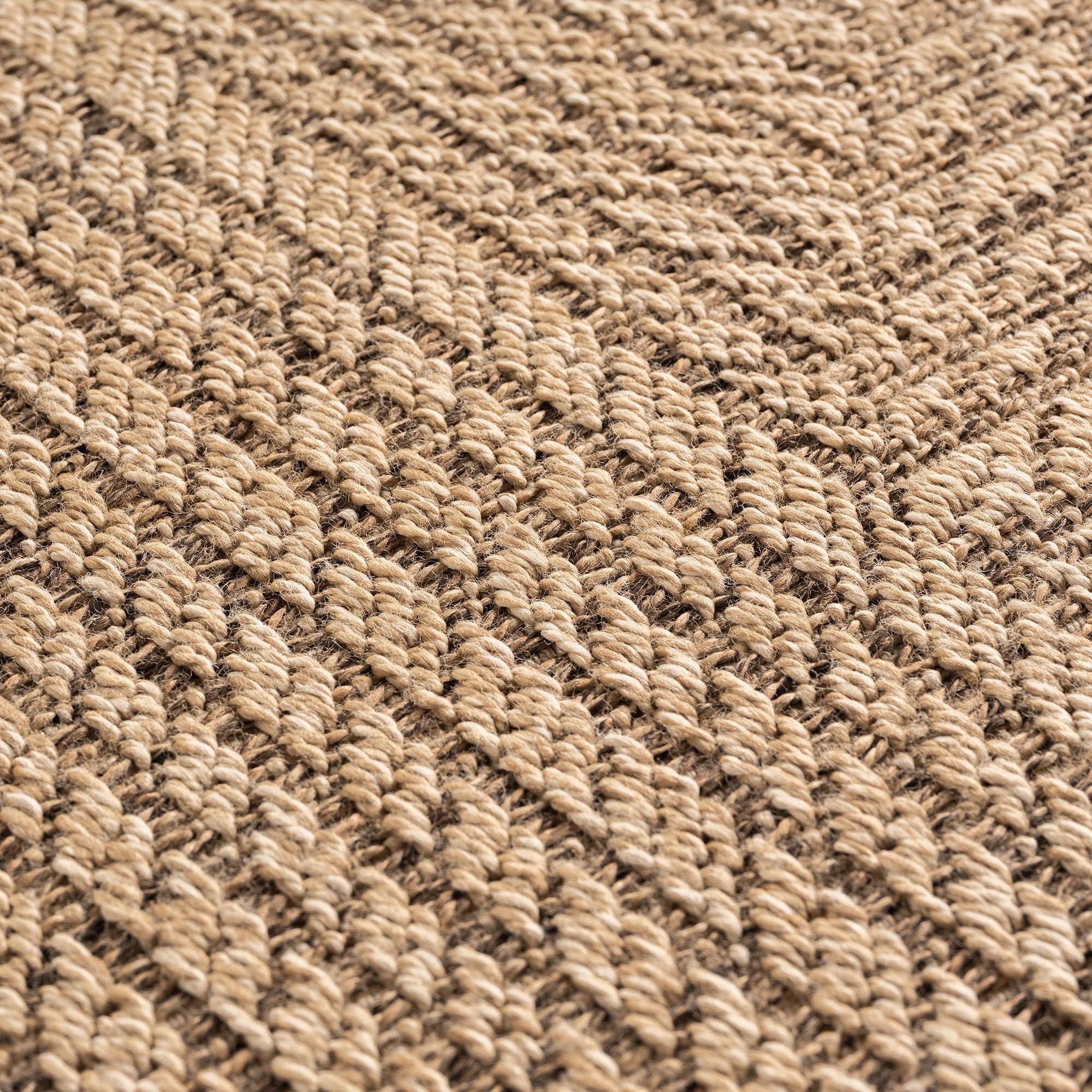 Teppium Teppich Natürlicher Jute-Optik Outdoor-Stil, Rechteckig, Höhe: 5 mm, Indoor Outdoor Teppich Wetterfest 3D Optik Wohnzimmer Küchen Terrasse – Bild 5 von 5