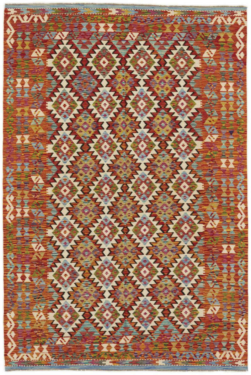 Orientteppich Kelim Afghan 170x255 Handgewebter Orientteppich, Nain Trading, rechteckig, Höhe: 3 mm