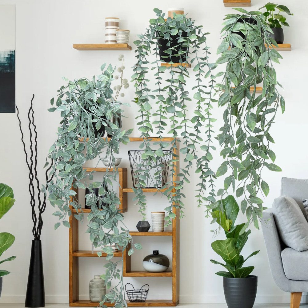 Kunstranke Künstliche Hängepflanzen 3er-Pack Gefälschte Hängepflanzen Gefäl günstig online kaufen