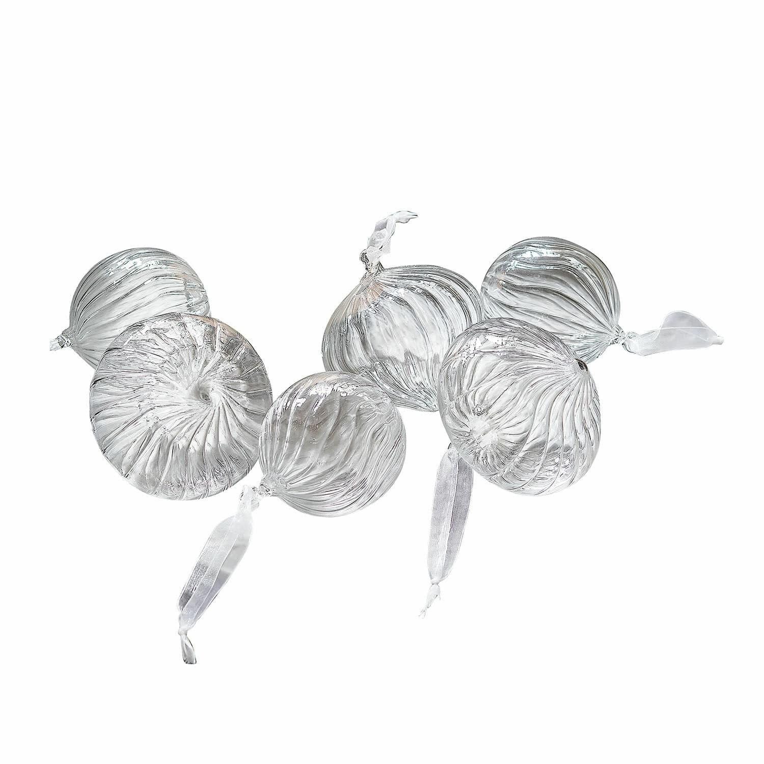 Christbaumschmuck Weihnachtskugel 6er Set Bavella klar