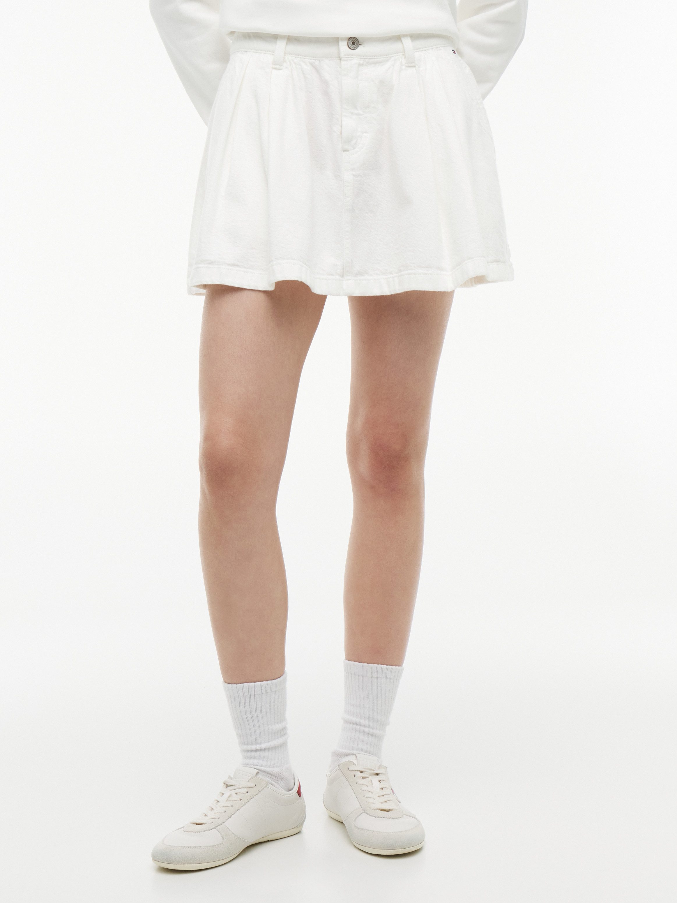 Tommy Jeans Minirock TJW TWILL FLARED MINI SKIRT Baumwollmischung, in ausgestellter Form