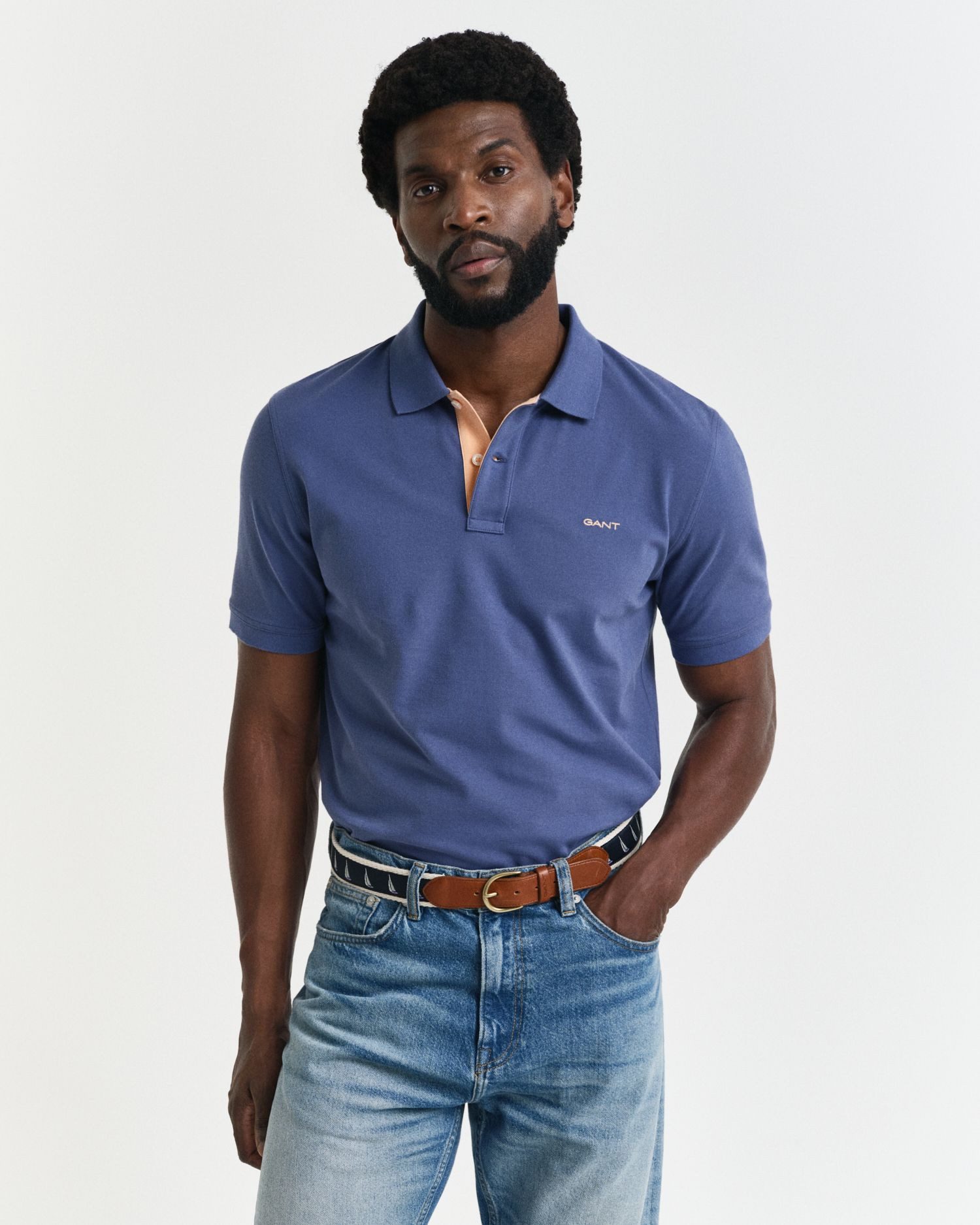 Gant  Poloshirt Normales, kontrastierendes Piqué-Poloshirt günstig online kaufen