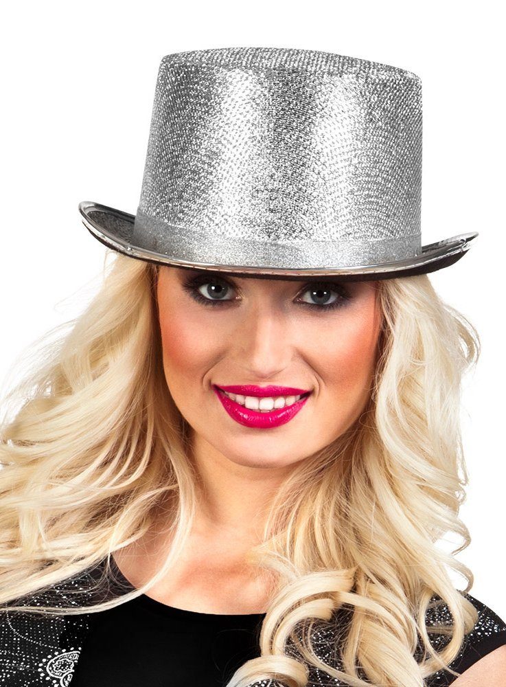 Boland Kostüm Glitzer Partyhut silber, Mit Glitzer, Glanz und Glamour: der passende Hut für jede Feier!