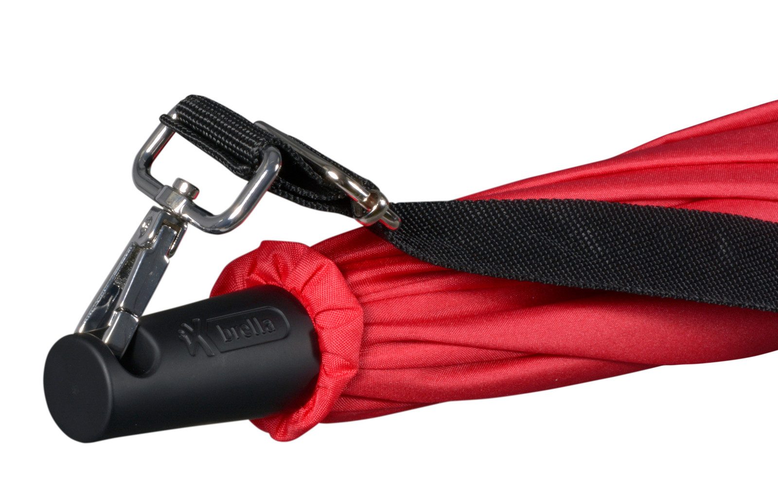 iX-brella Stockregenschirm Umhängeschirm mit längenverstellbarem Tragegurt, mit Auf-Automatik, in vielen Farben
