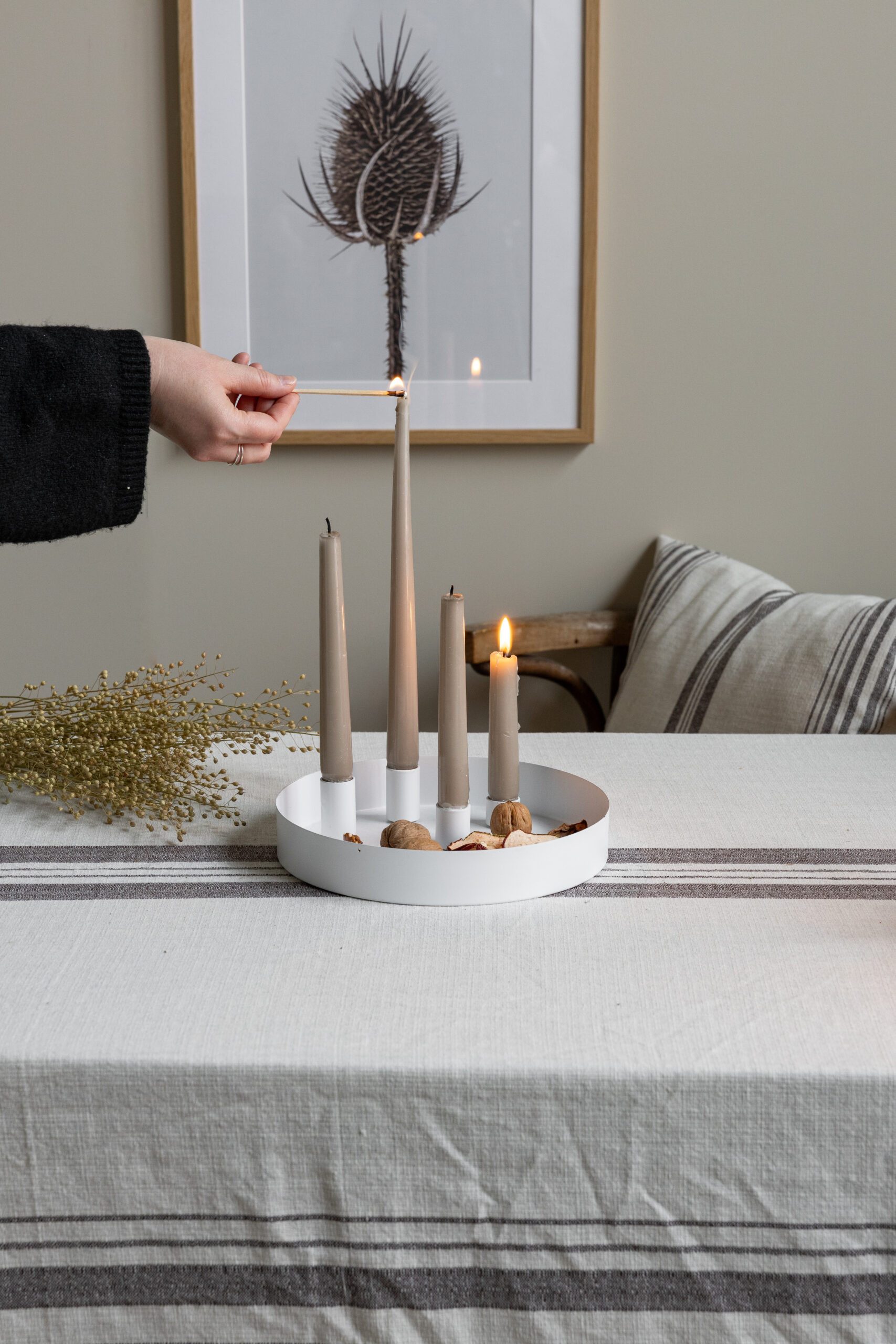 Storefactory Scandinavia Kerzenständer Kerzenhalter SUND 4er weiß, Ø 24cm x günstig online kaufen