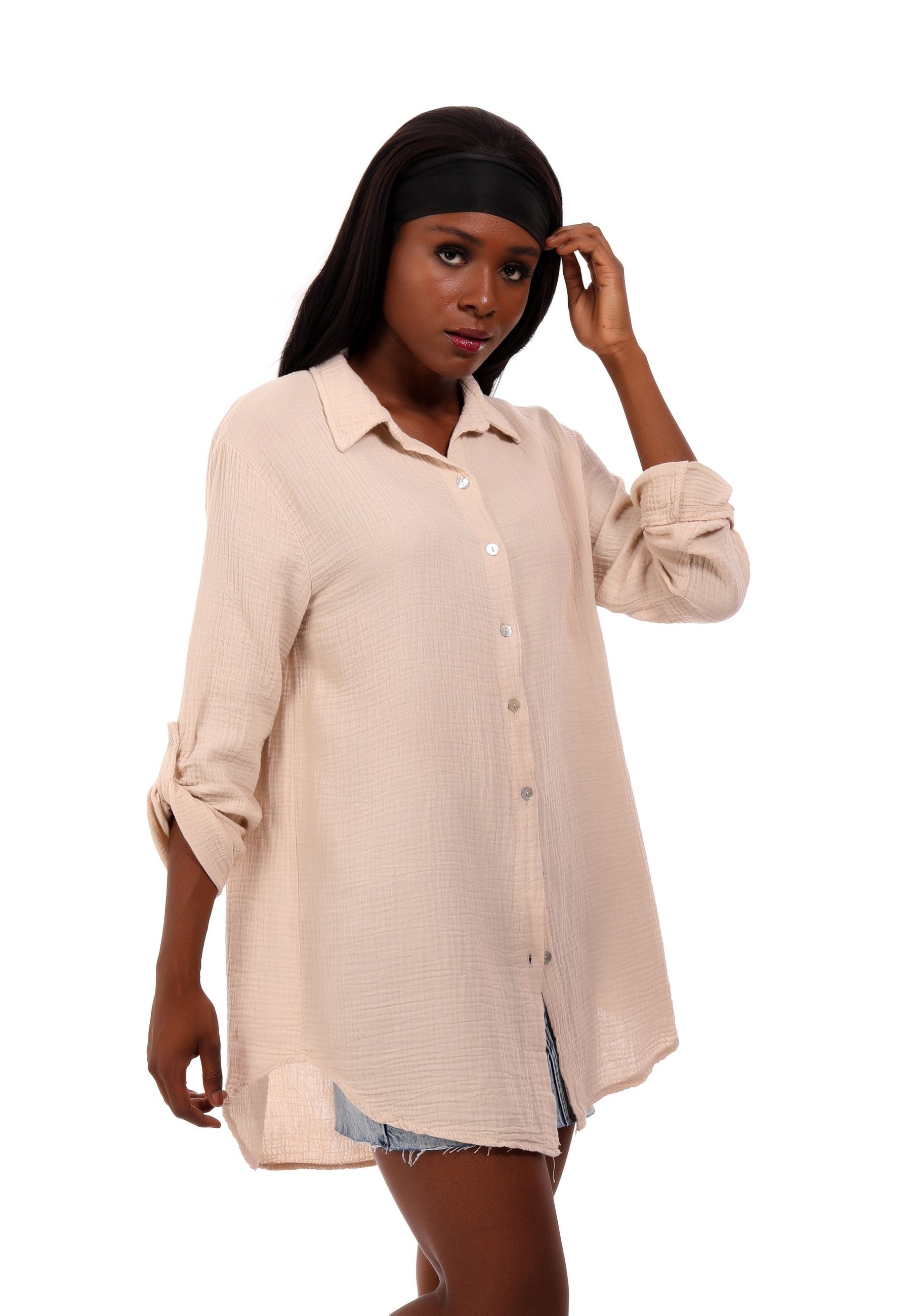 YC Fashion & Style Hemdbluse Oversized günstig online kaufen