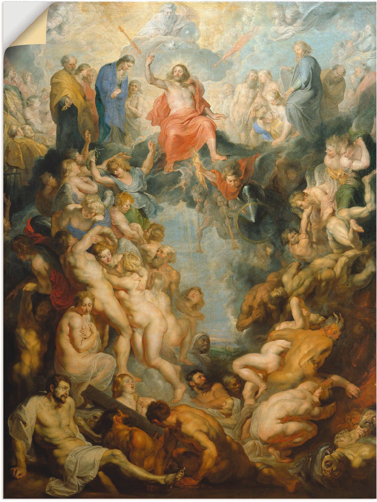 Wandbild Das große Jüngste Gericht. 1617