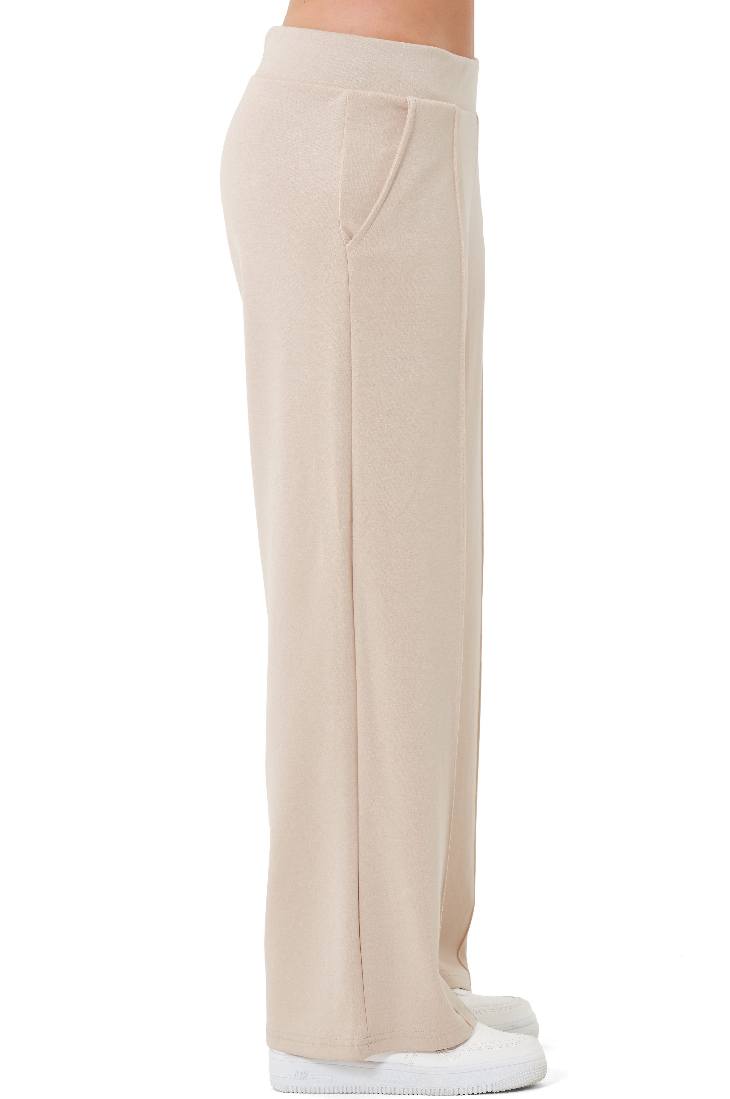 Smith & Solo Jogginghose Damen, Viskose Hose, Elegant Freizeithose Knitterf günstig online kaufen