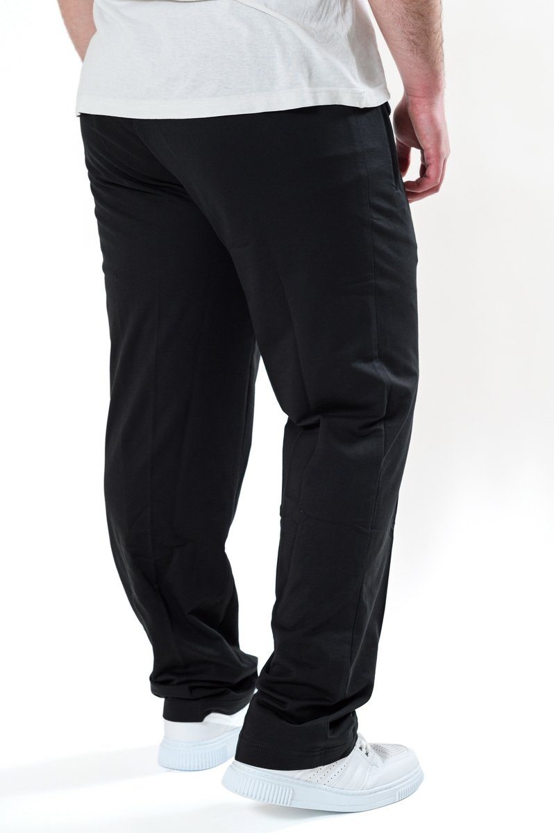 Herren Klein Kurzgröße Jerseyhose Jerseyhose 100% schwarz Baumwolle, & Authentic Übergröße