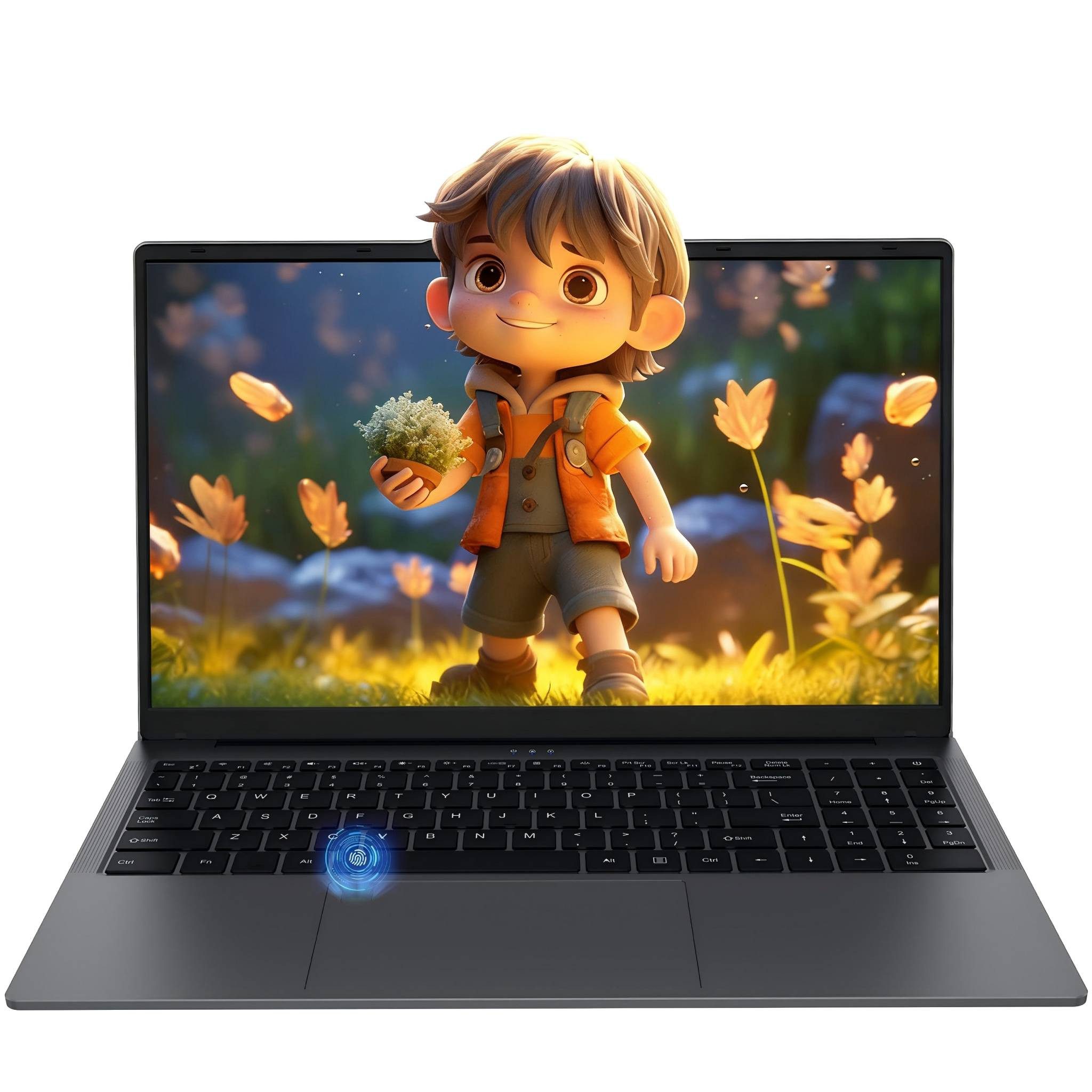 Auusda Laptop 15,6 Zoll FHD IPS (1920x1080), AMD Ryzen7 5825U Notebook (AMD Ryzen7 5825U, 1024 GB SSD, Anti-Glare Display, Fingerabdrucksensor, USB-C/HDMI)