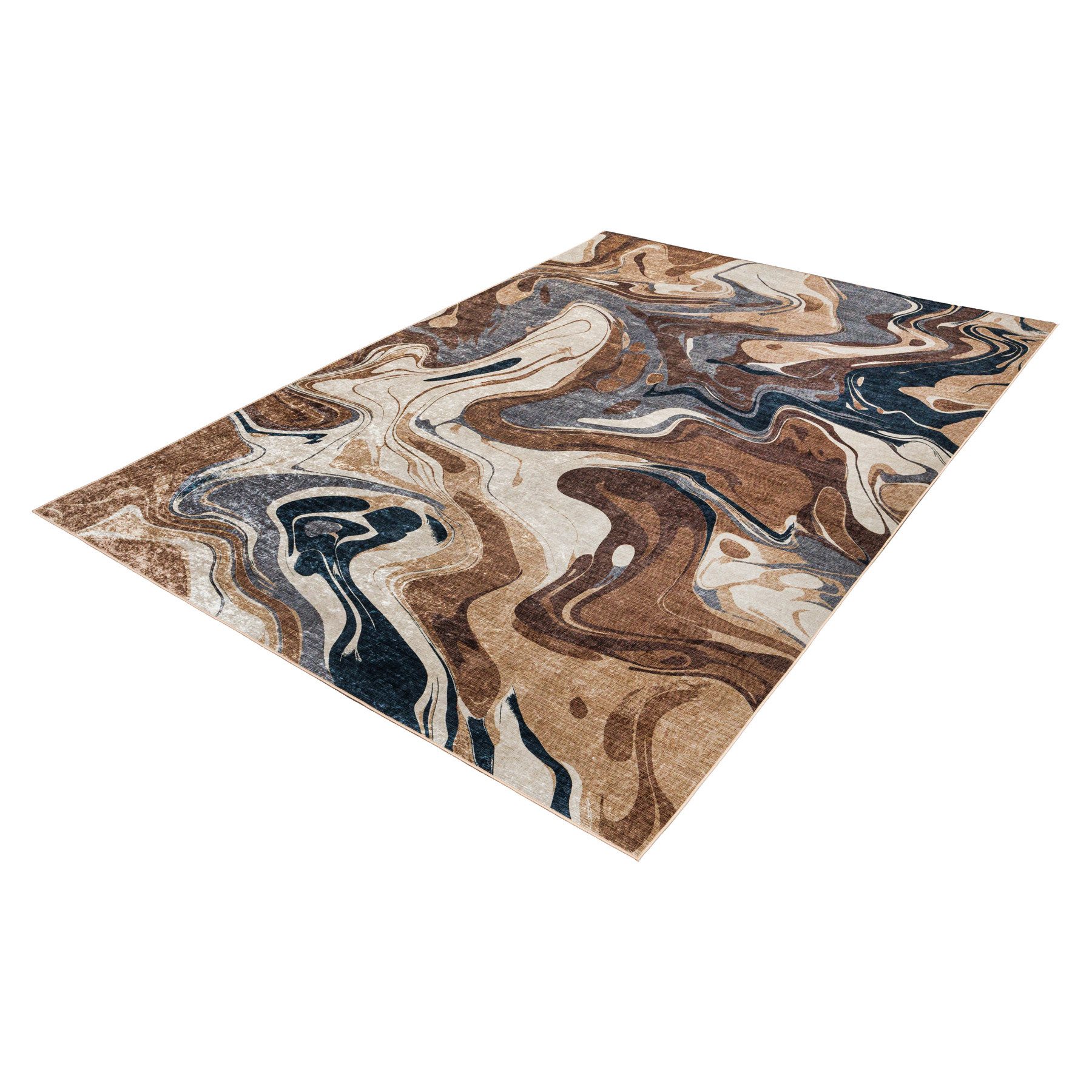 riess-ambiente Designteppich EARTH 230x160cm braun beige · Kurzflor-Teppich günstig online kaufen