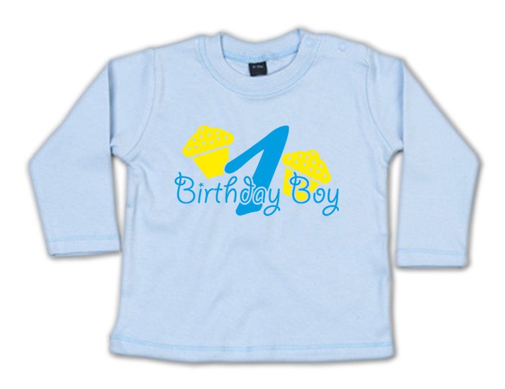 Ggraphics Longsleeve 1 Birthday Boy Baby Sweater, Baby Longsleeve T